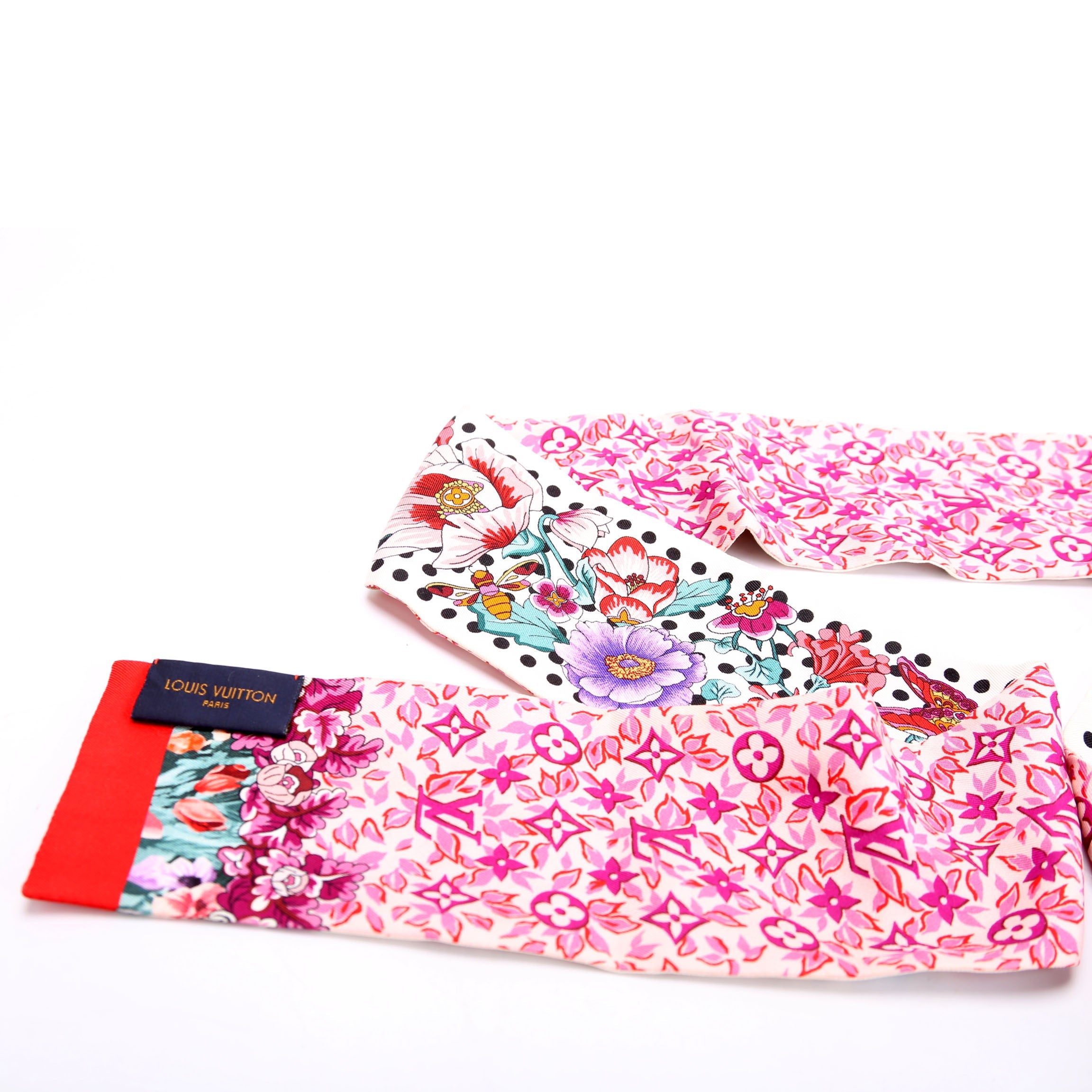 In The Garden Bandeau Silk Scarf Multicolor