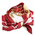 Cliquetis 90 Silk Scarf Red/Multicolor