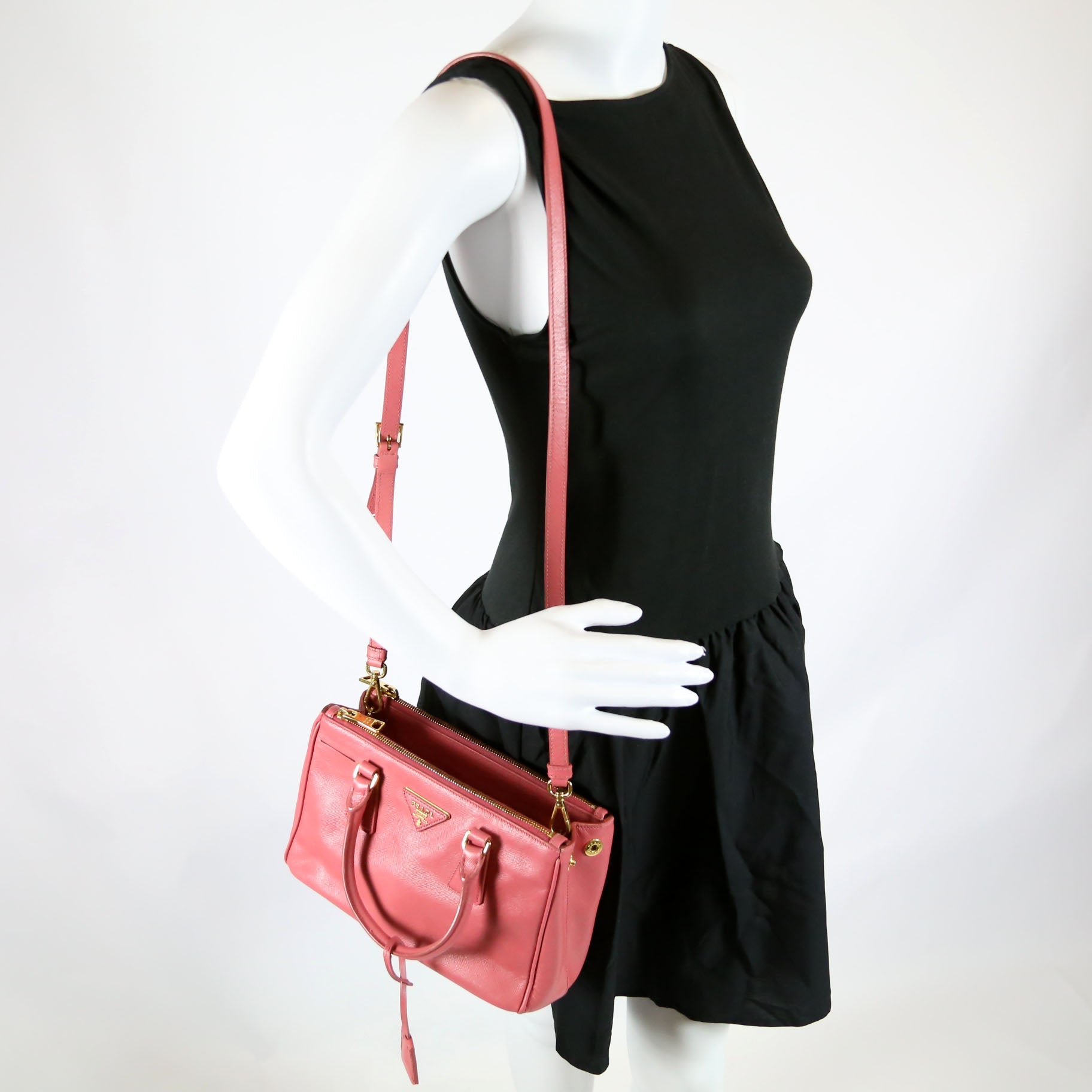 Saffiano Galleria Small Pink