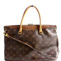 Pallas Tote Monogram Leather Side