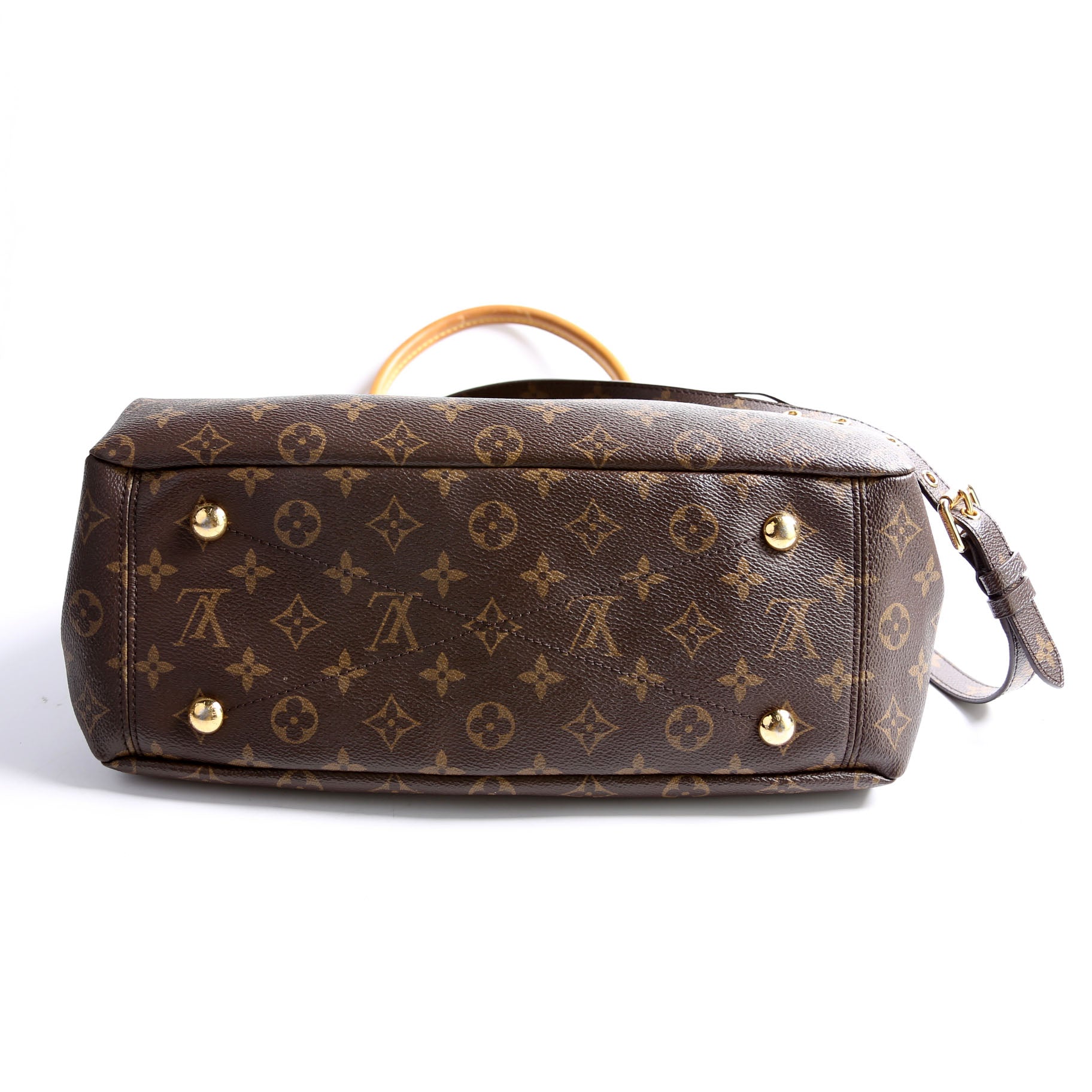Pallas Tote Monogram Leather Side