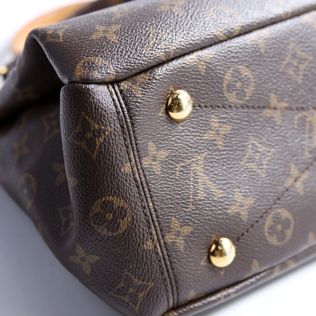 Pallas Tote Monogram Leather Side