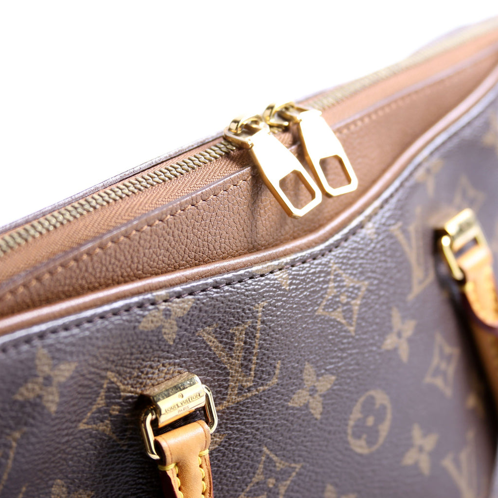 Pallas Tote Monogram Leather Side