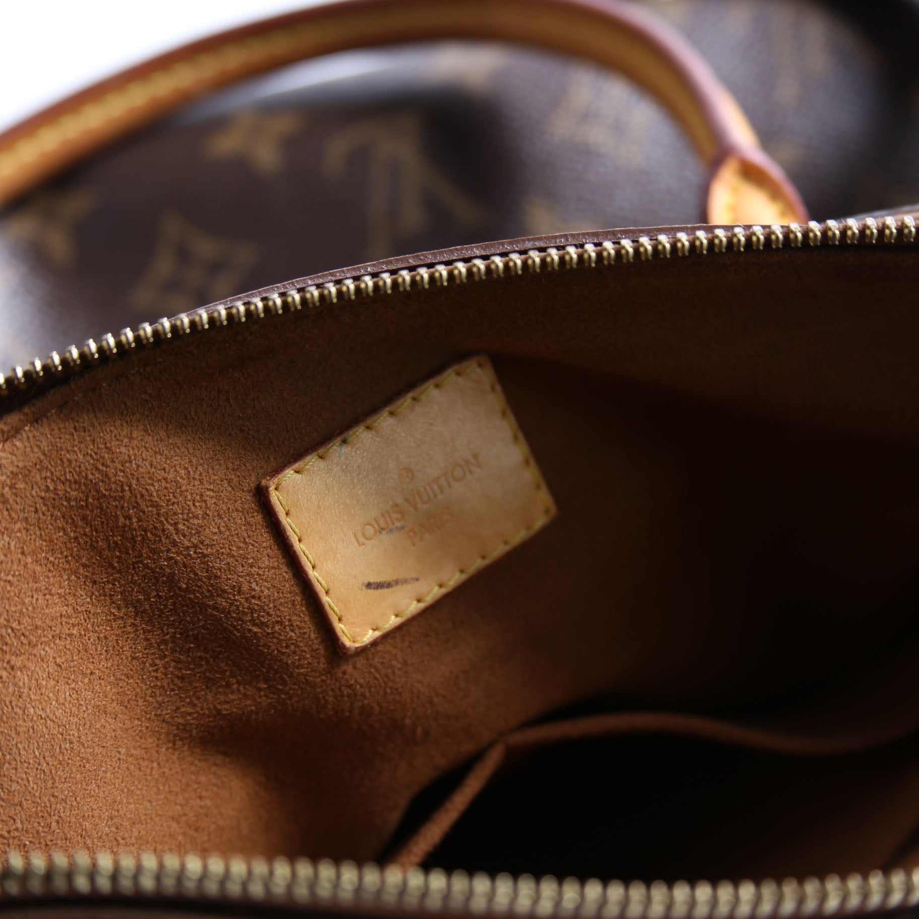 Pallas Tote Monogram Leather Side
