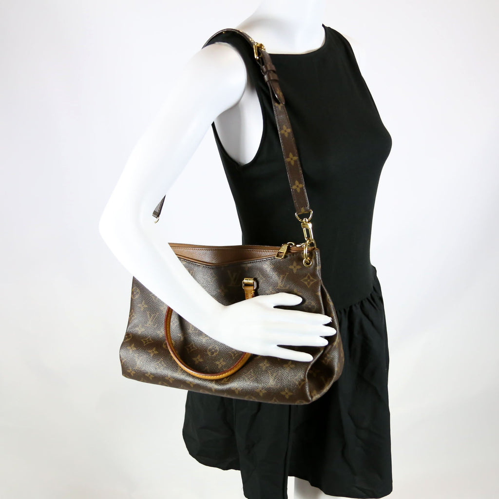 Pallas Tote Monogram Leather Side