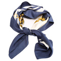 Brides De Gala 90 Silk Scarf Blue/Gold