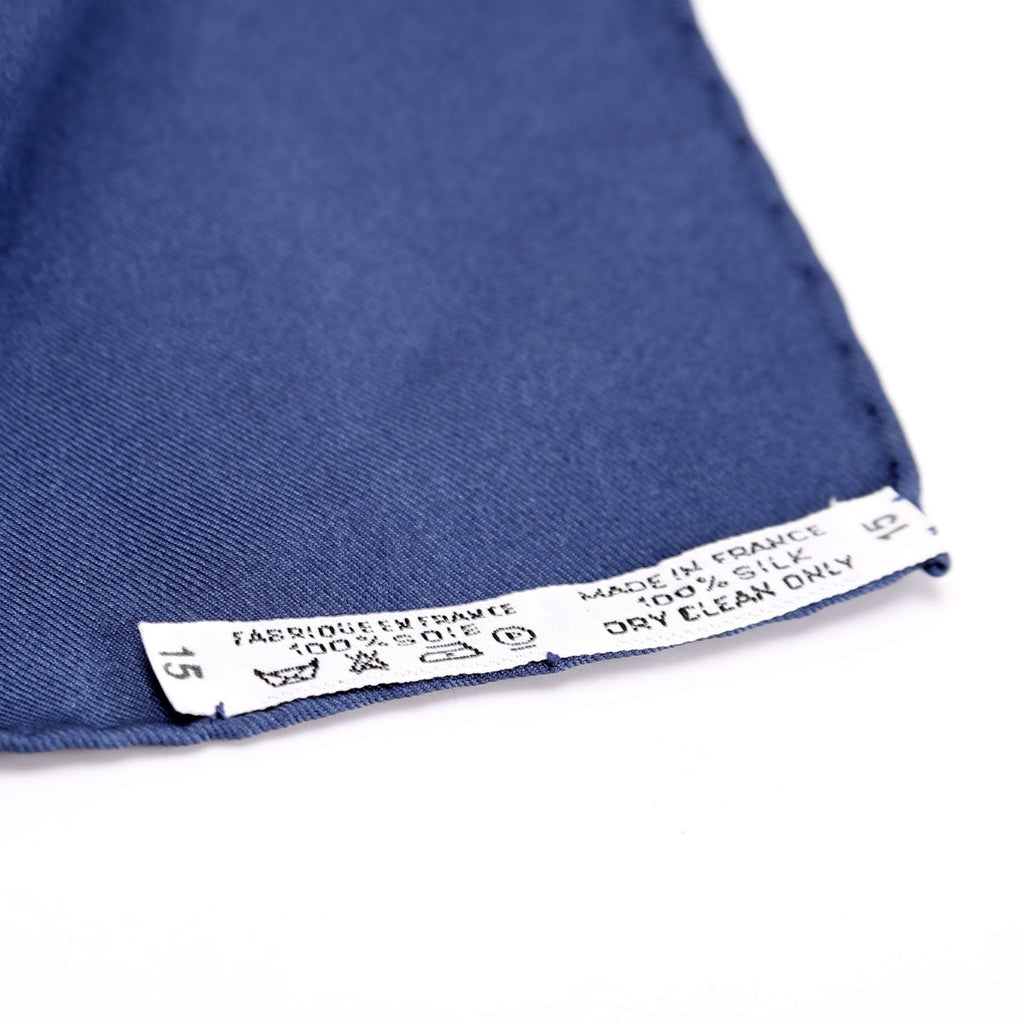 Brides De Gala 90 Silk Scarf Blue/Gold