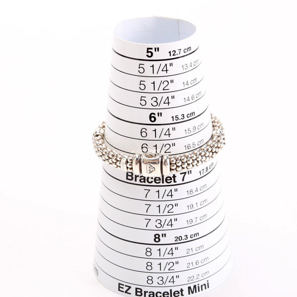 Fluted Beaded Bracelet 9MM 925