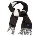 Happy Washed Medium Check Cashmere Scarf Black/Grey
