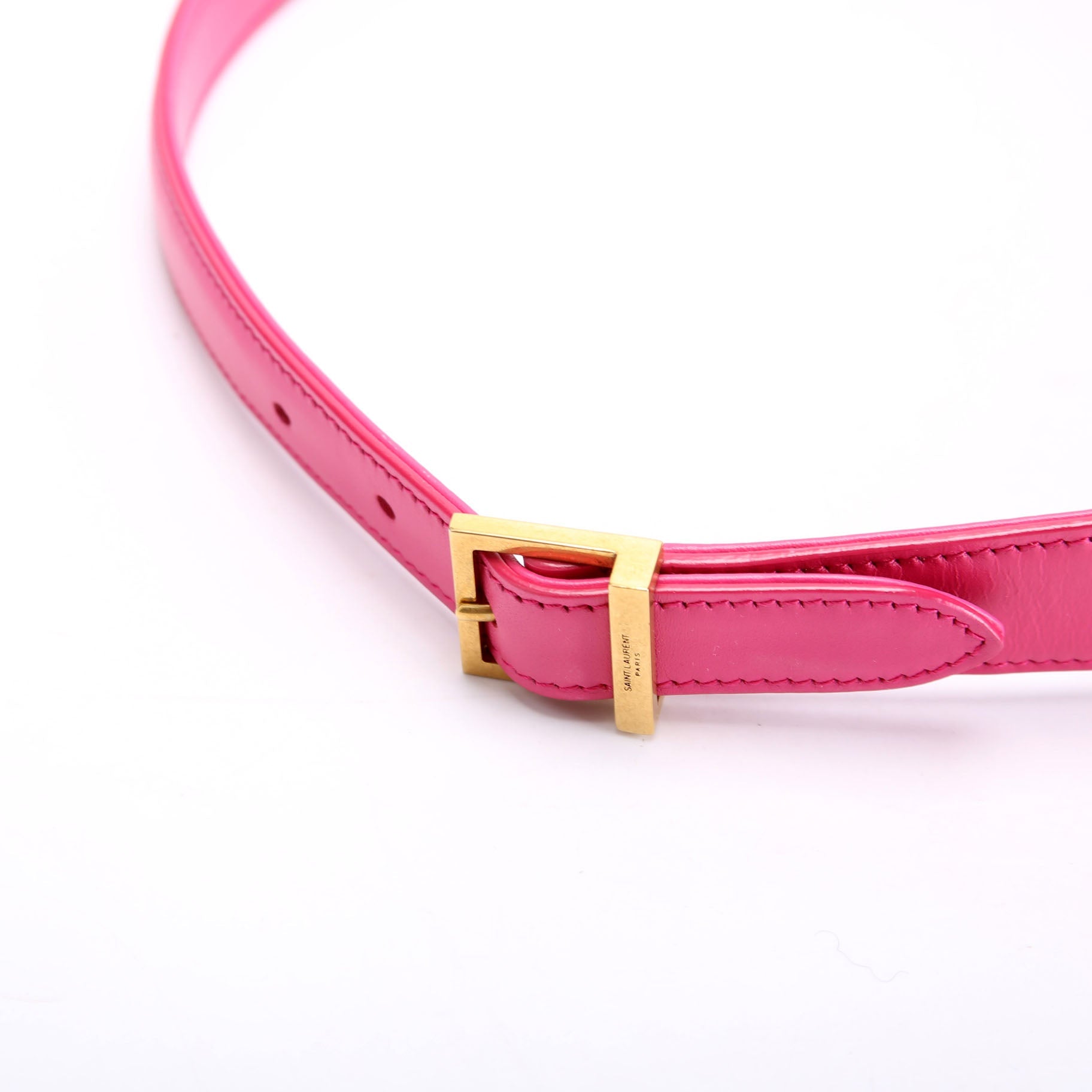 SAINT LAURENT 657228 Le 5 A 7 Hobo Leather Pink
