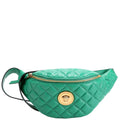 Quilted Medusa Belt Bag Green