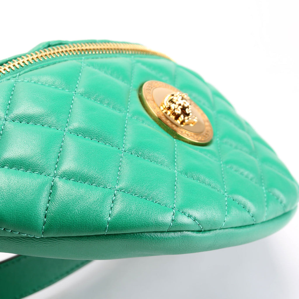 Quilted Medusa Belt Bag Green