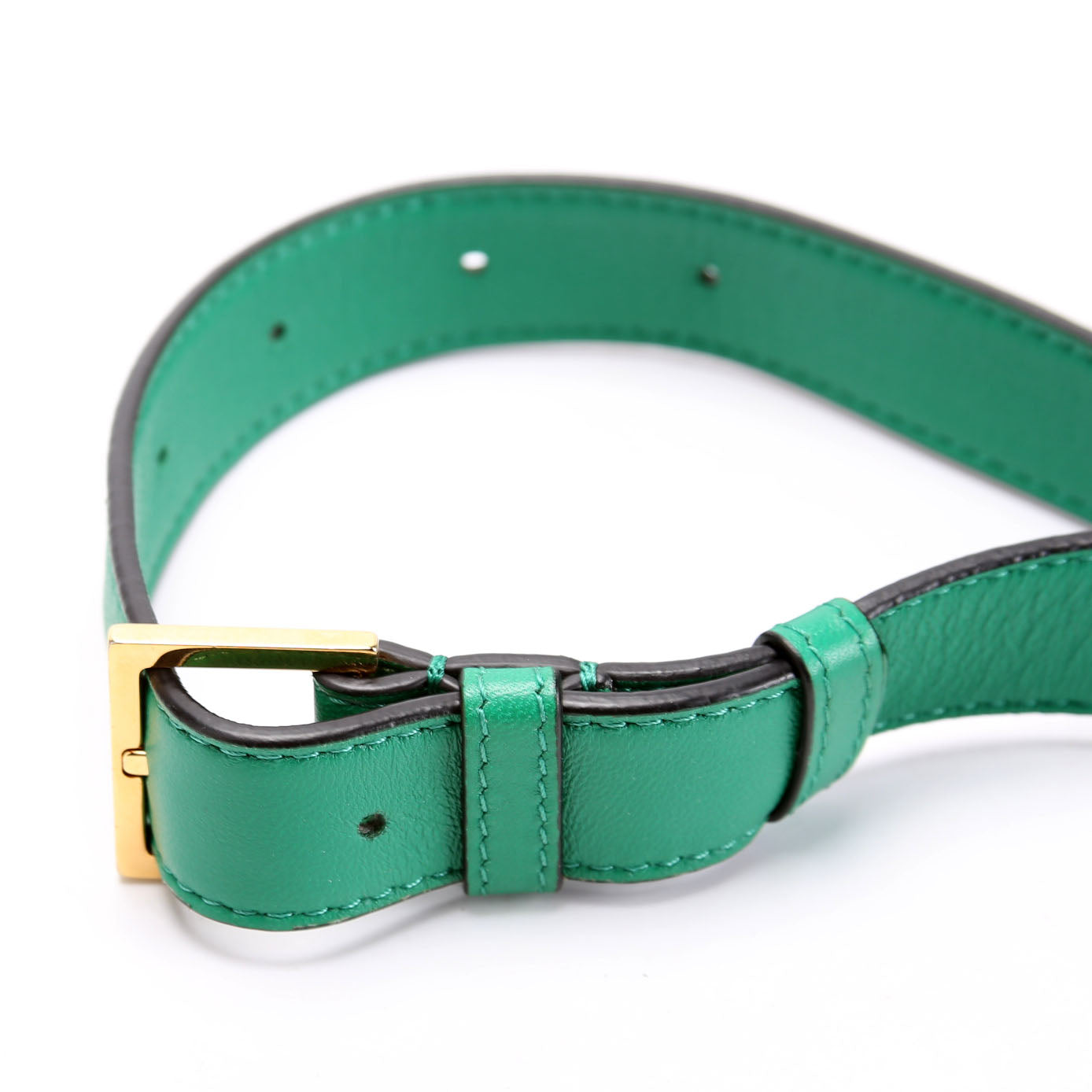 Quilted Medusa Belt Bag Green