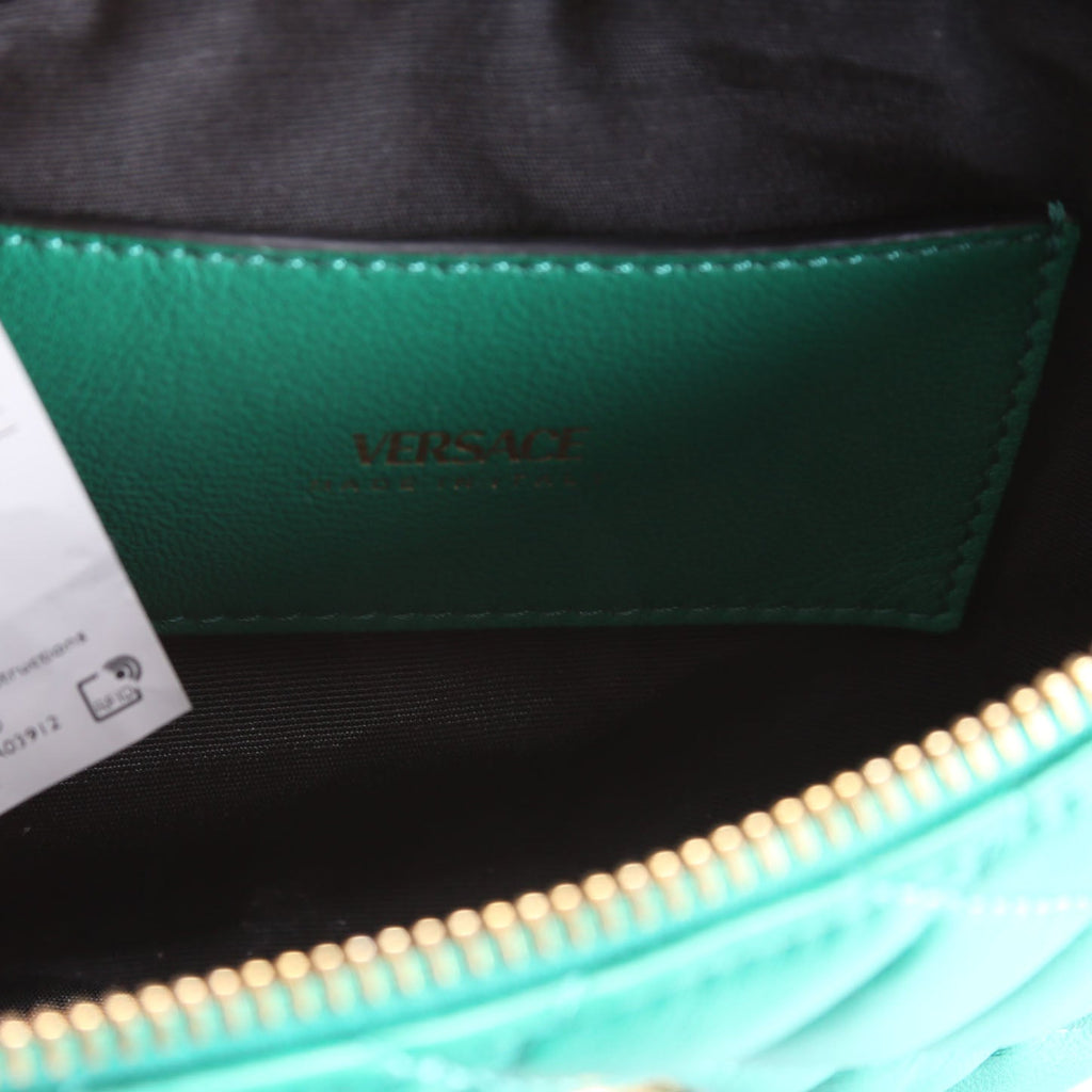 Quilted Medusa Belt Bag Green