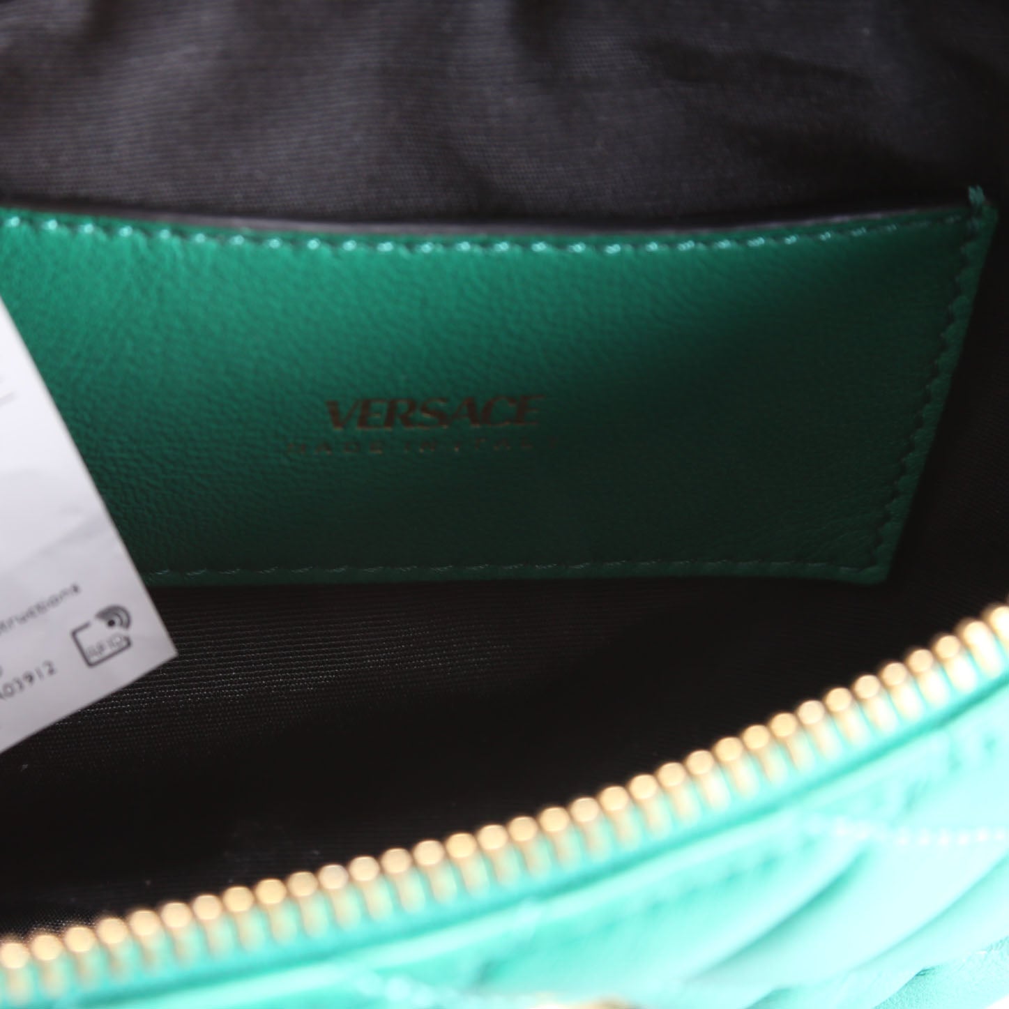 Quilted Medusa Belt Bag Green