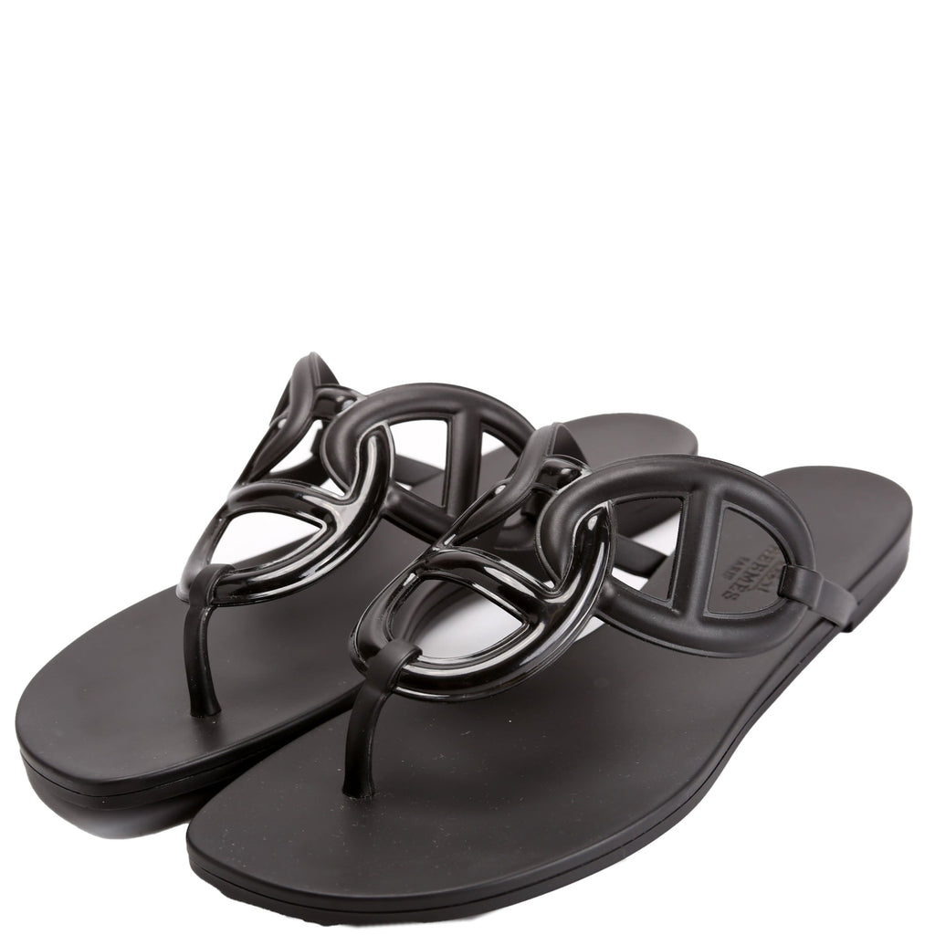 Egerie Rubber Sandals Size 38 Black