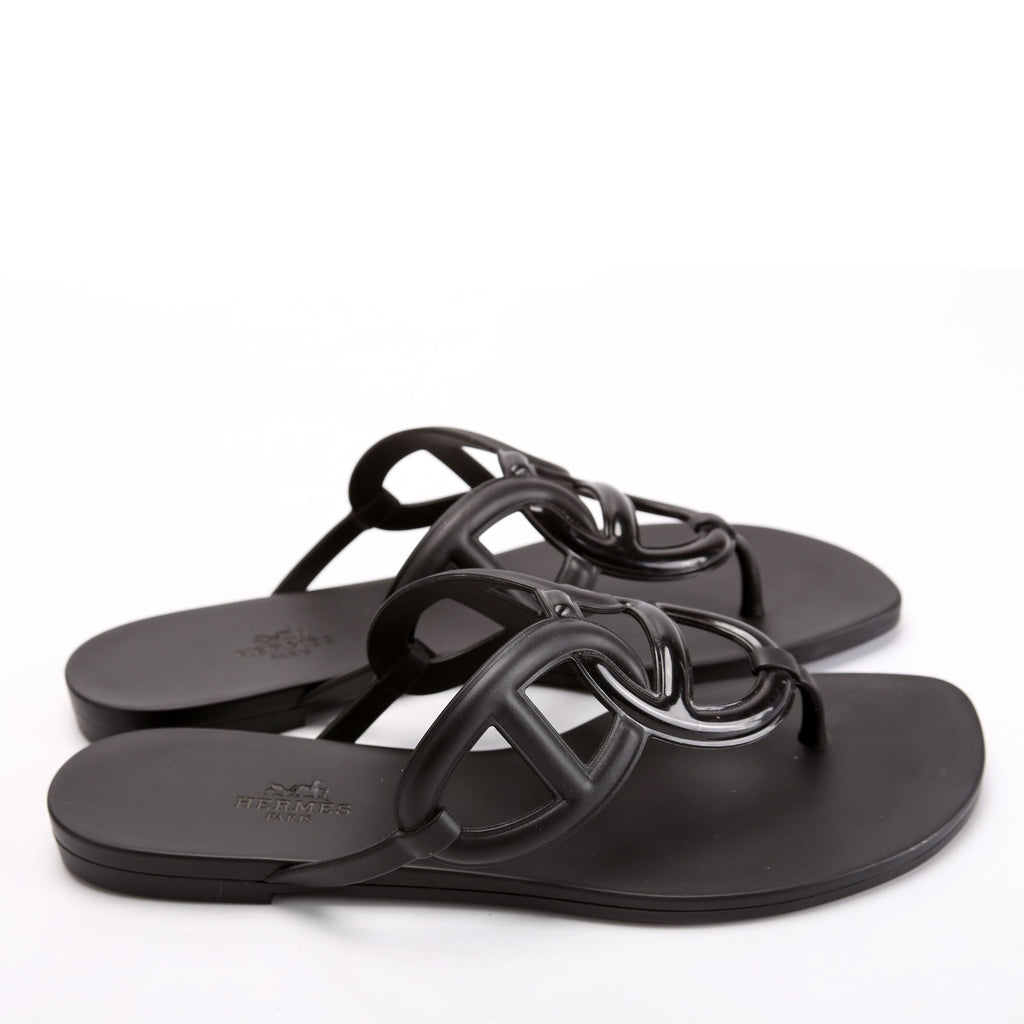 Egerie Rubber Sandals Size 38 Black