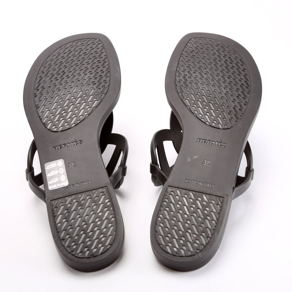 Egerie Rubber Sandals Size 38 Black