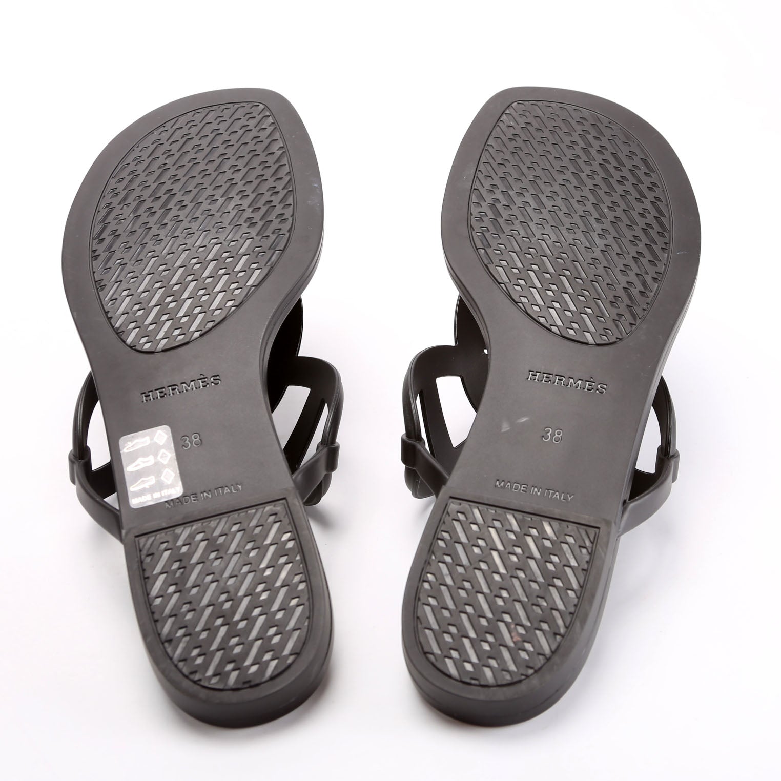 Egerie Rubber Sandals Size 38 Black