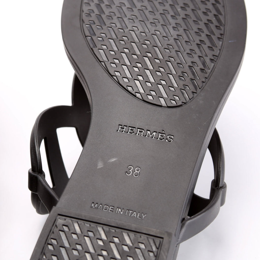 Egerie Rubber Sandals Size 38 Black