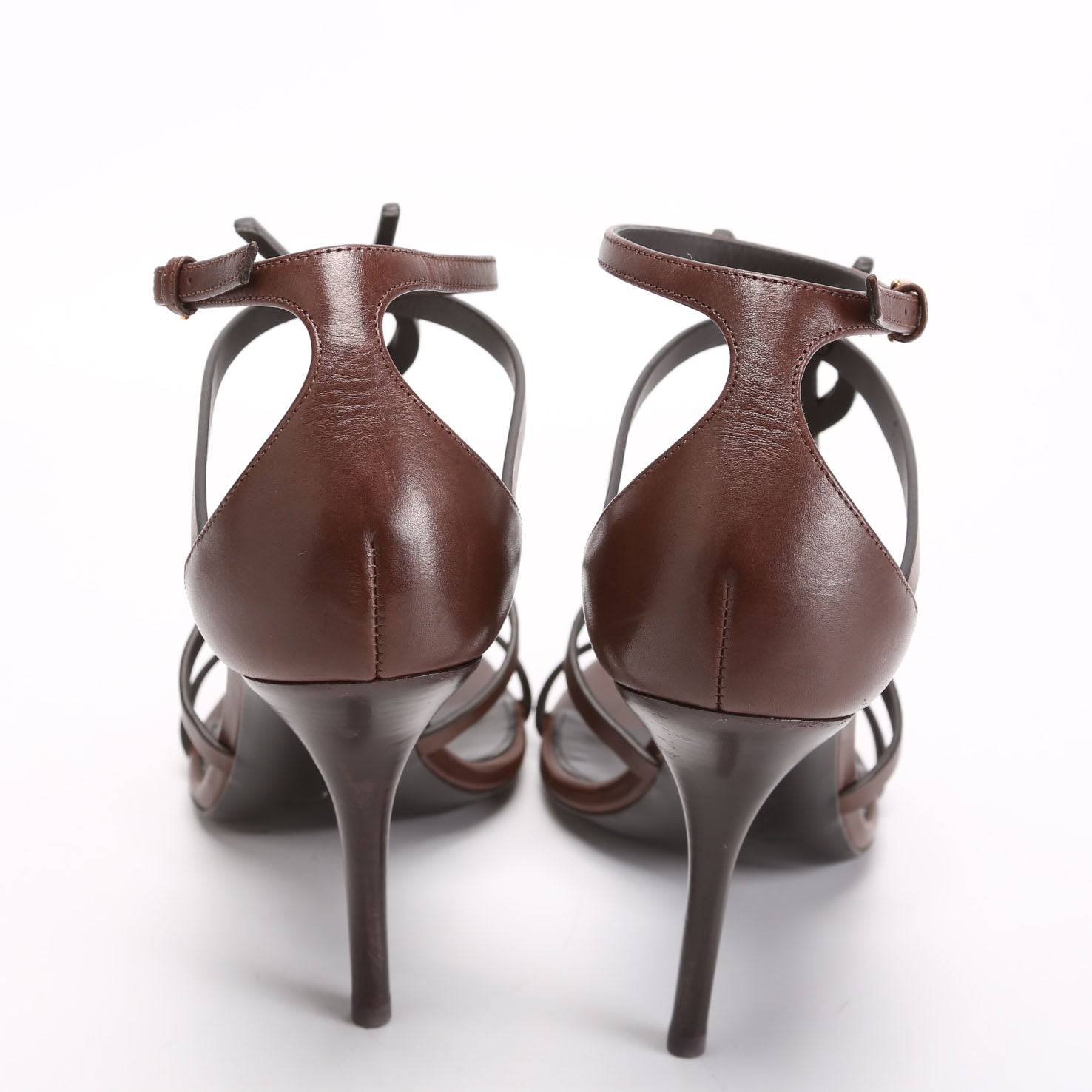 Cassandra Monogram Sandals 100 Size 37.5 Brown
