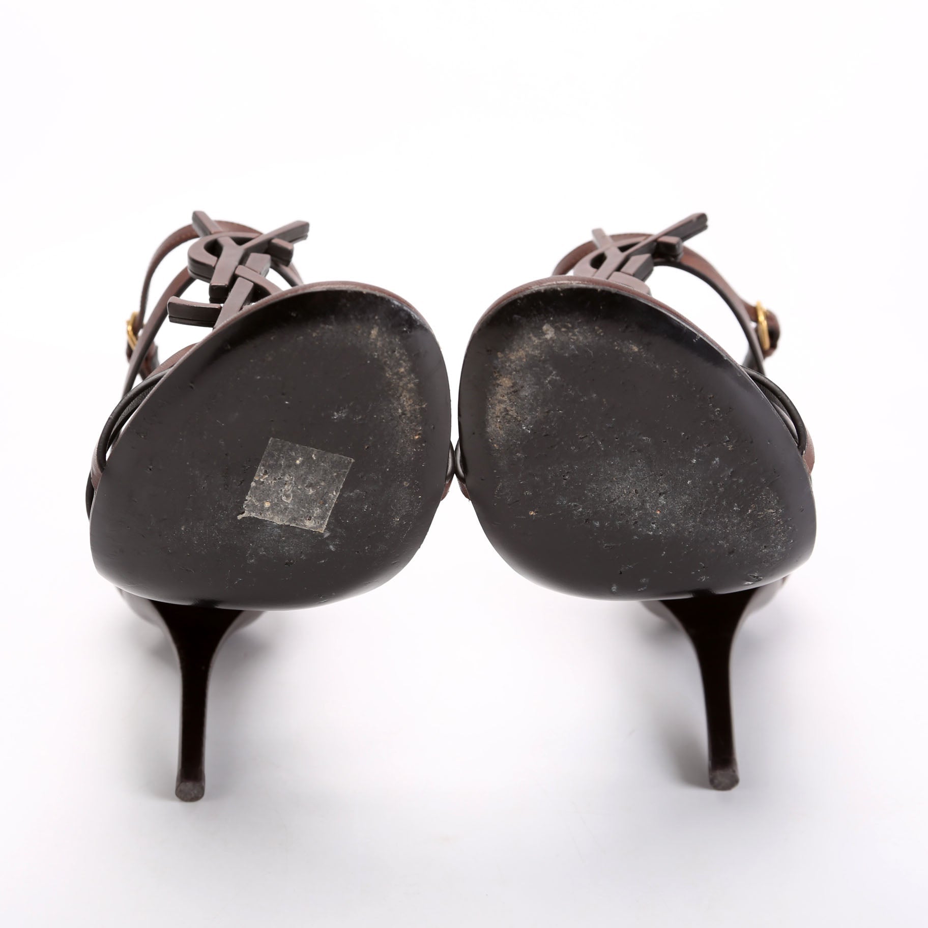 Cassandra Monogram Sandals 100 Size 37.5 Brown