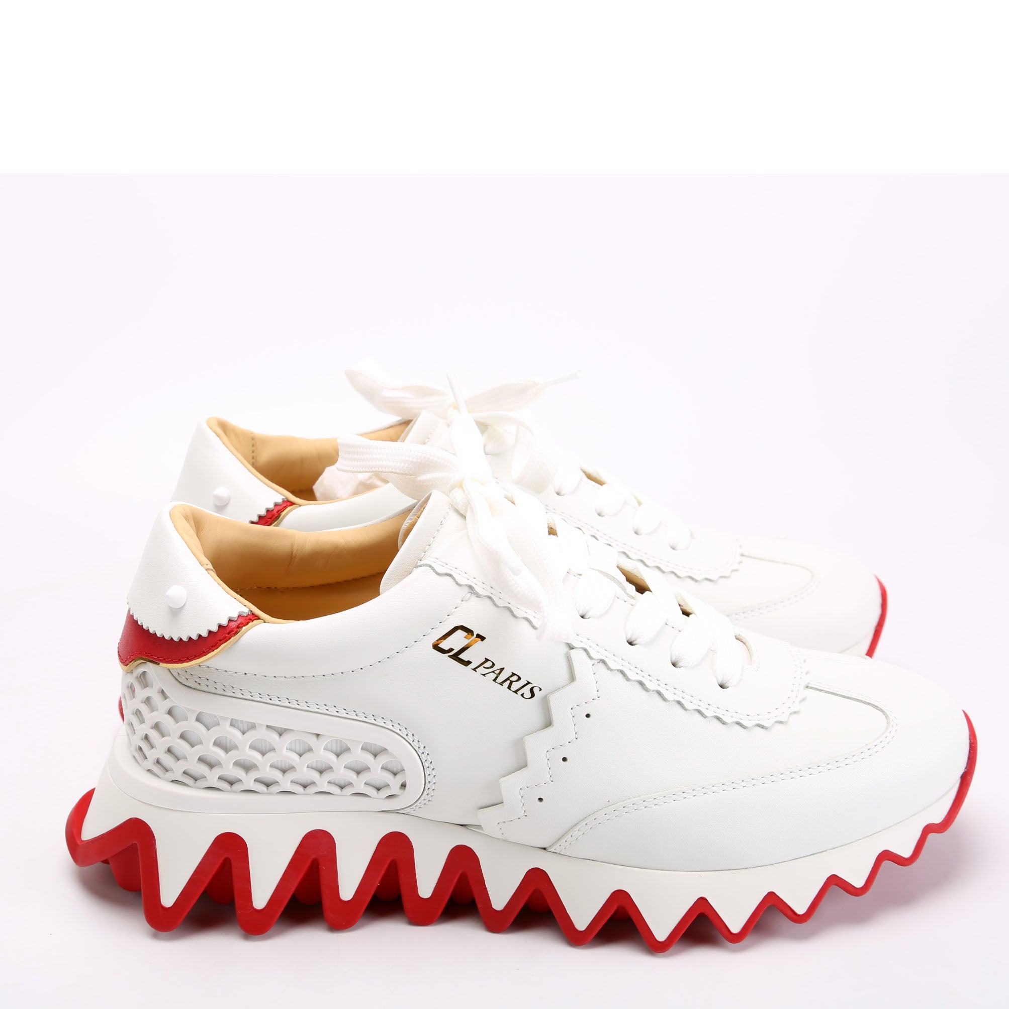 Loubishark Sneakers Size 38 White