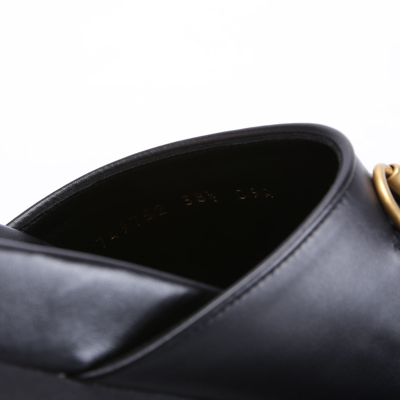 Horsebit Leather Mules Size 38.5 Black