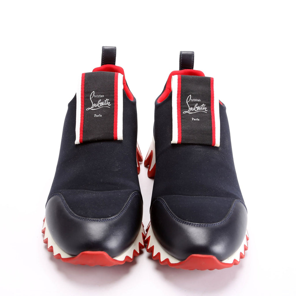 Tiketa Run Flat Sneakers Neoprene Size 37.5 Navy/Red/White
