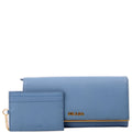 Saffiano Chain Wallet 1MH132 Blue
