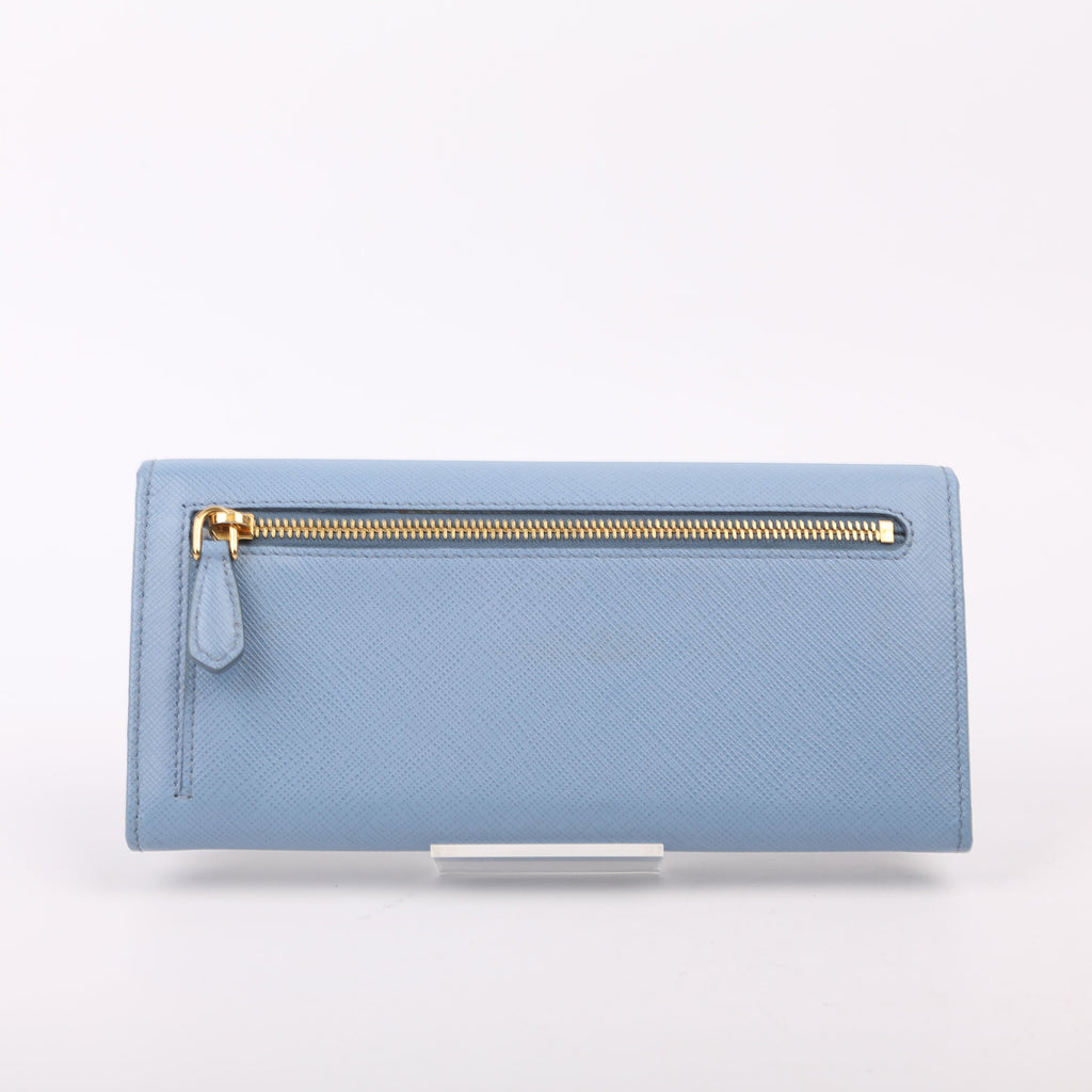 Saffiano Chain Wallet 1MH132 Blue
