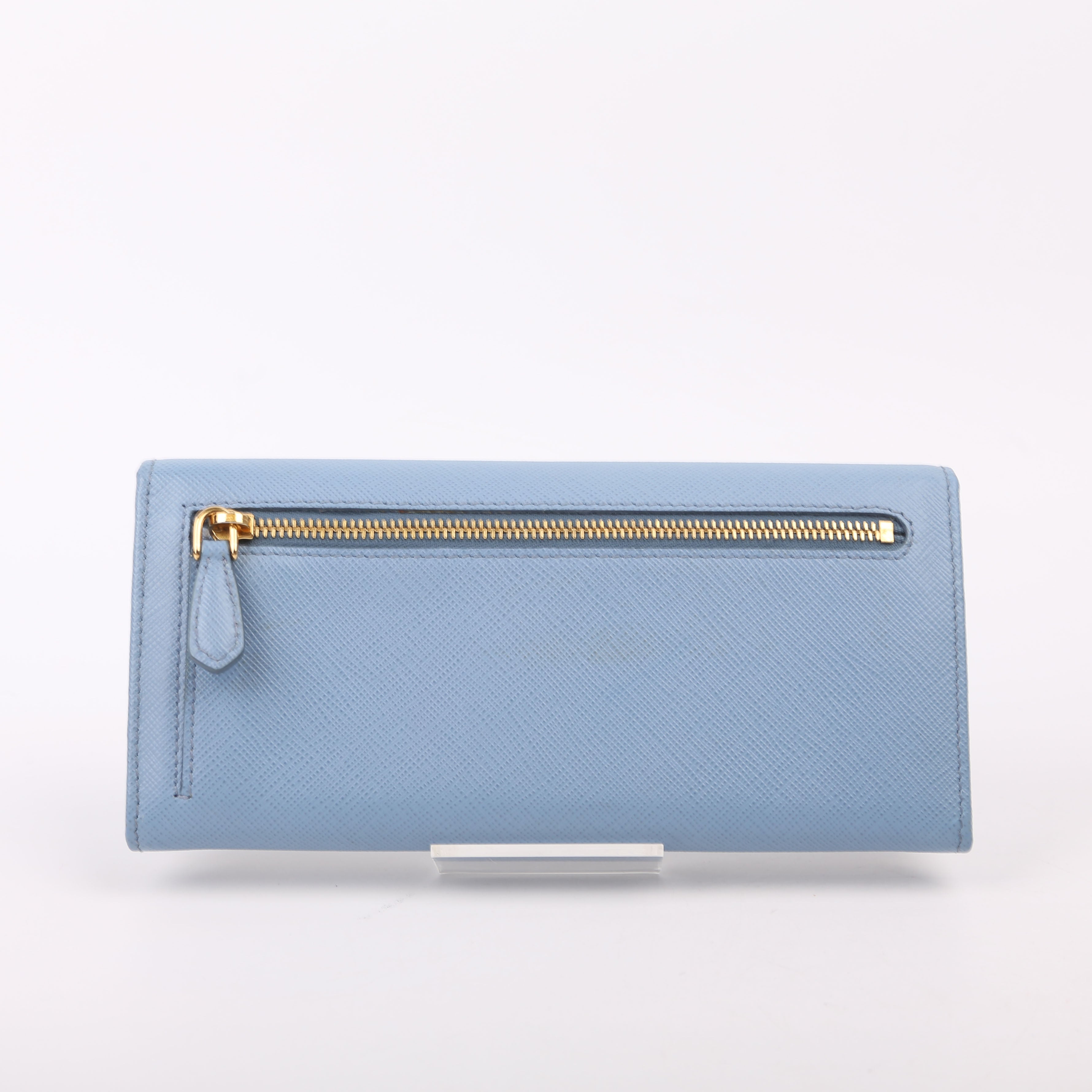 Saffiano Chain Wallet 1MH132 Blue