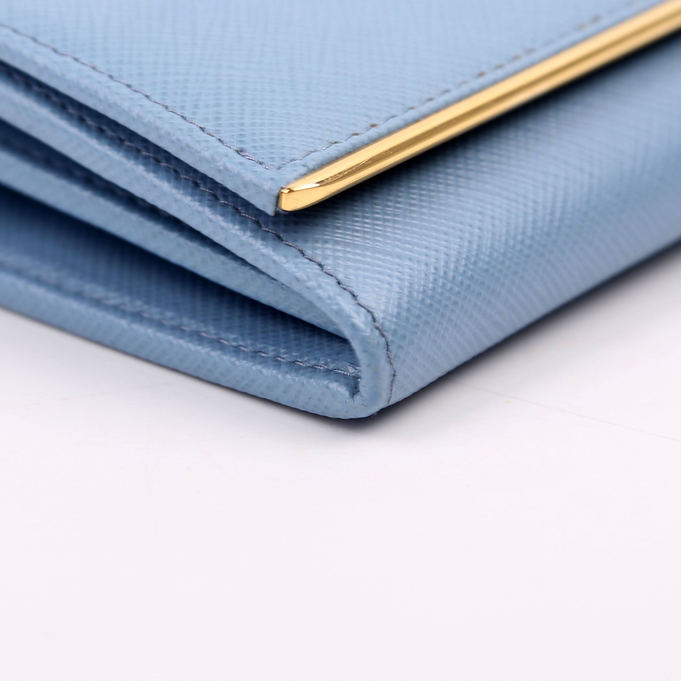 Saffiano Chain Wallet 1MH132 Blue