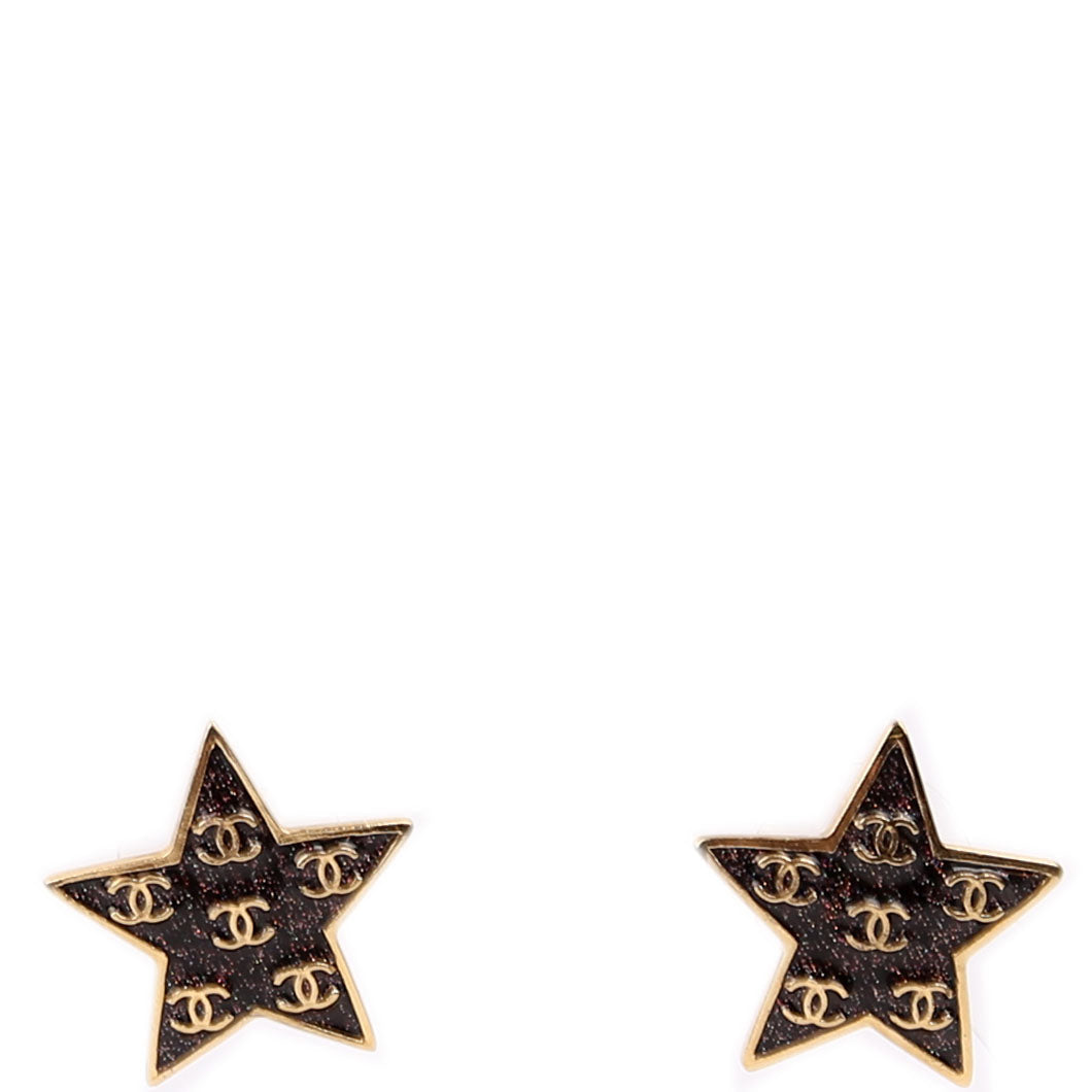 CC Glitter Sparkle Star Studs