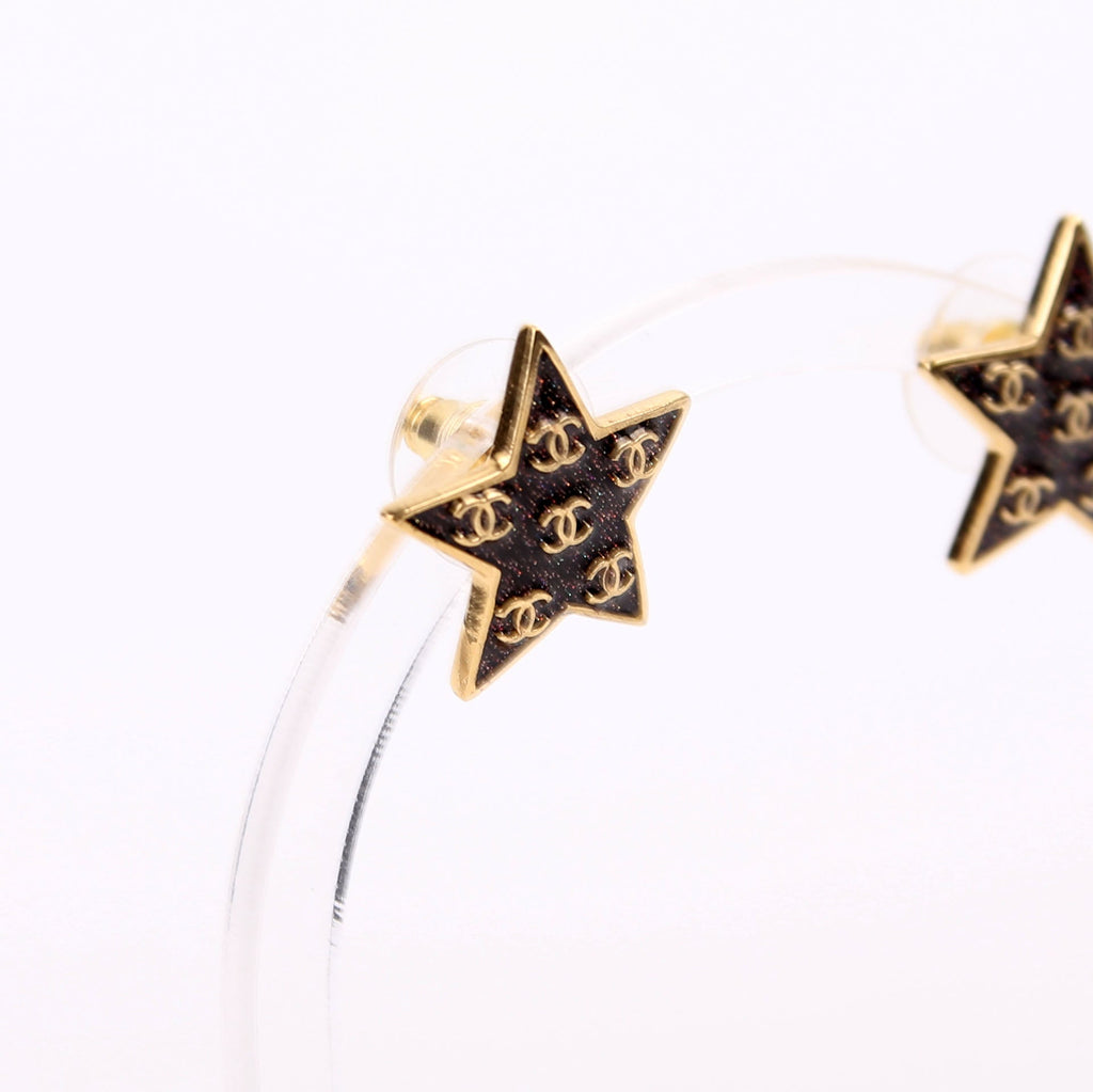 CC Glitter Sparkle Star Studs
