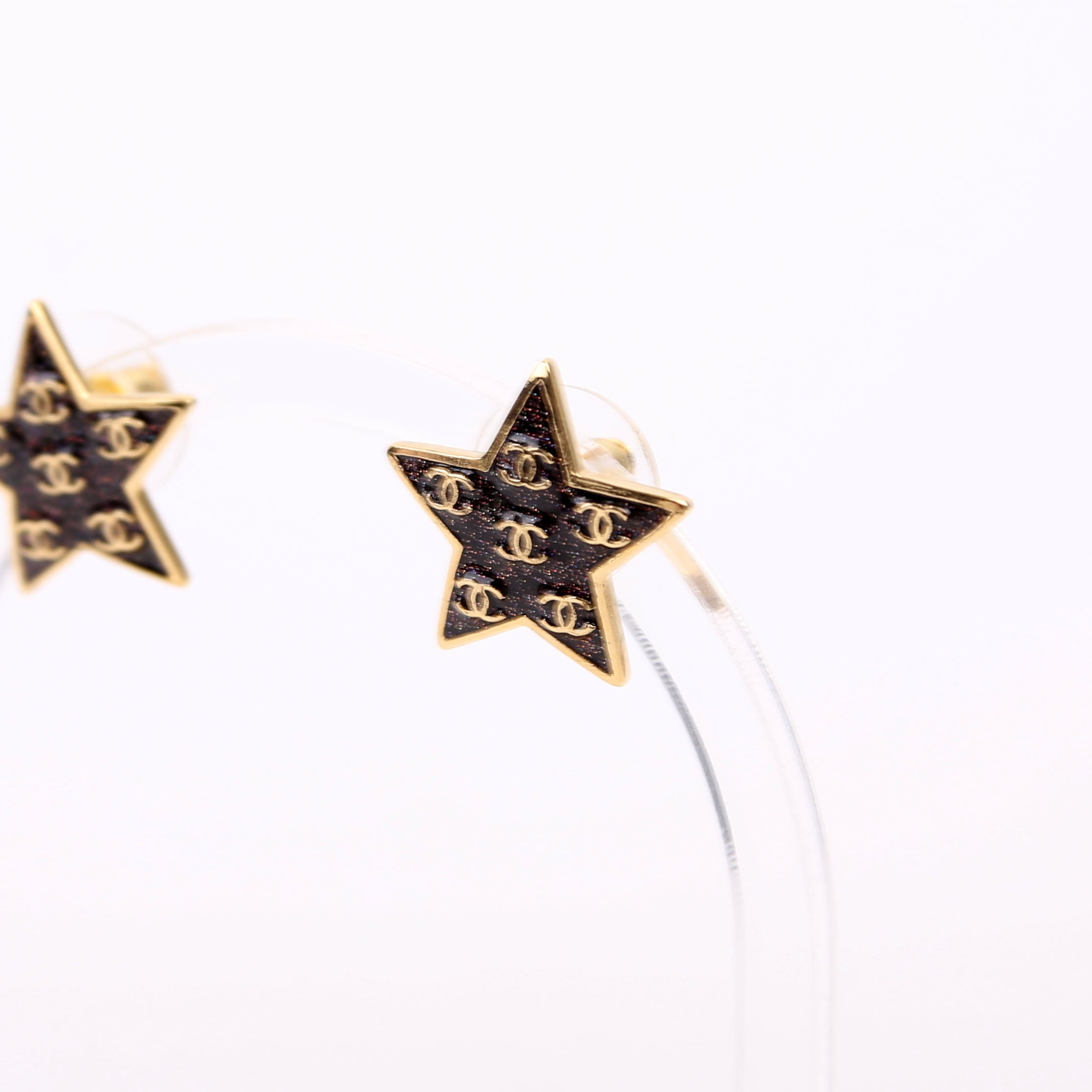 CC Glitter Sparkle Star Studs