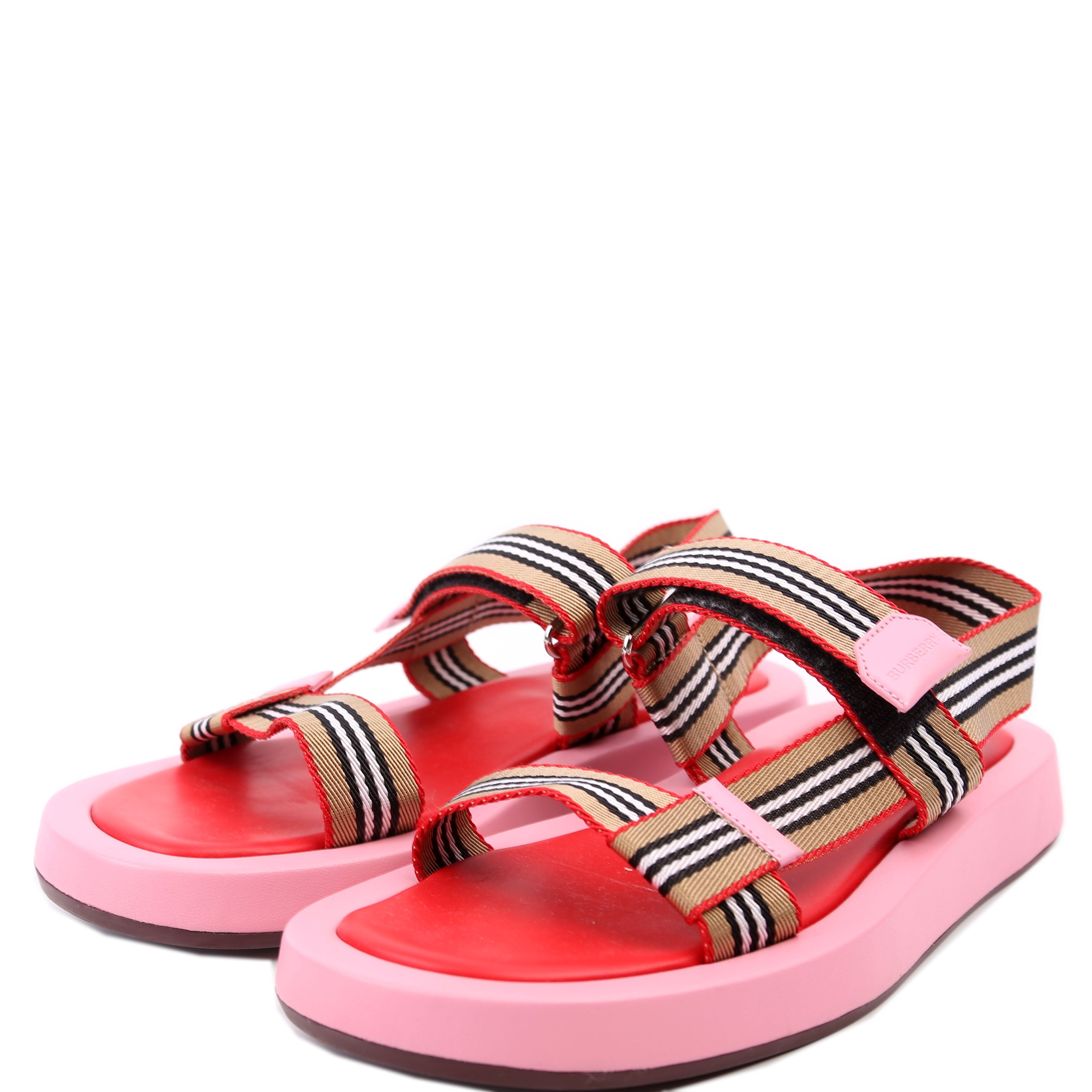 Eve Web Sandals Size 39.5 Pink/Beige