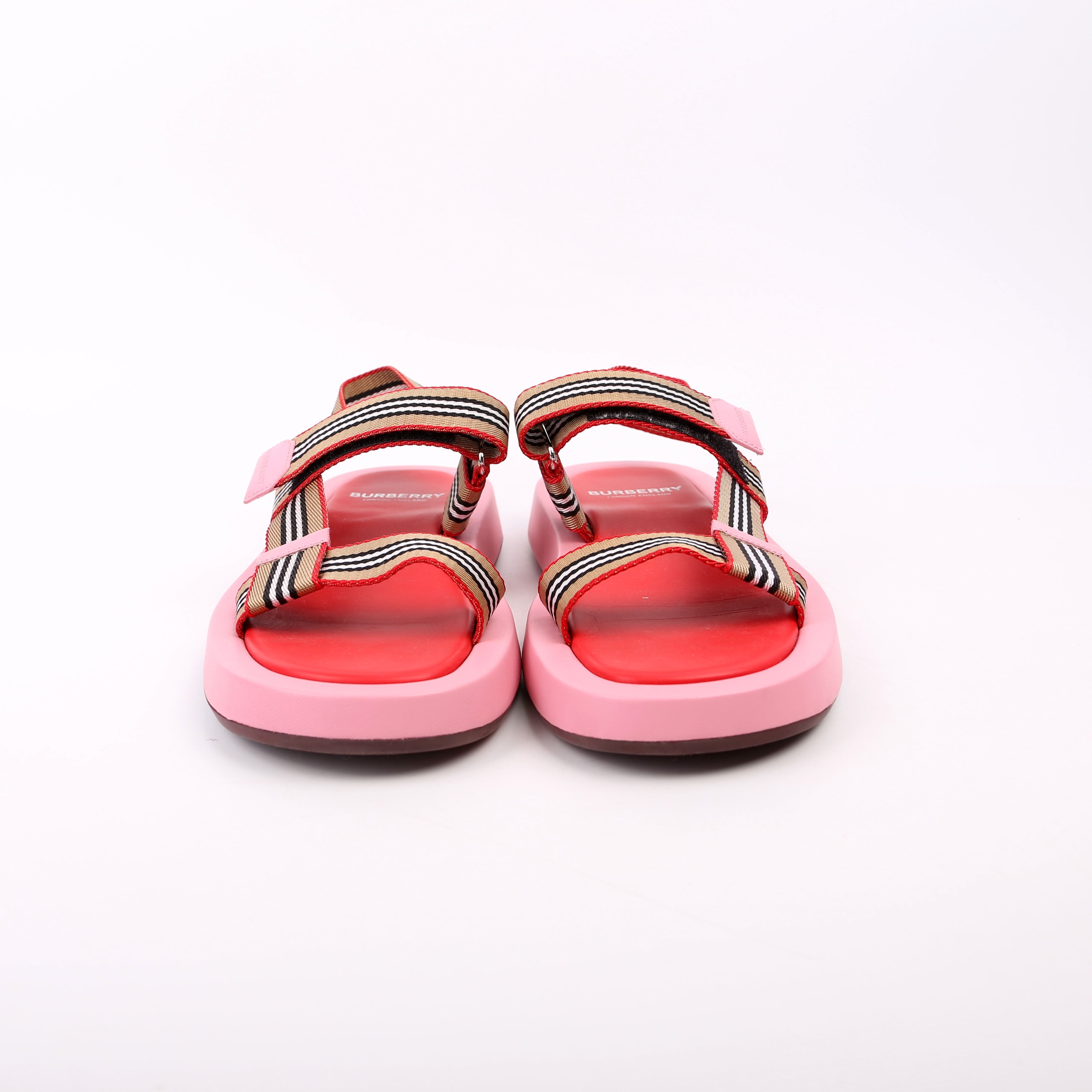 Eve Web Sandals Size 39.5 Pink/Beige