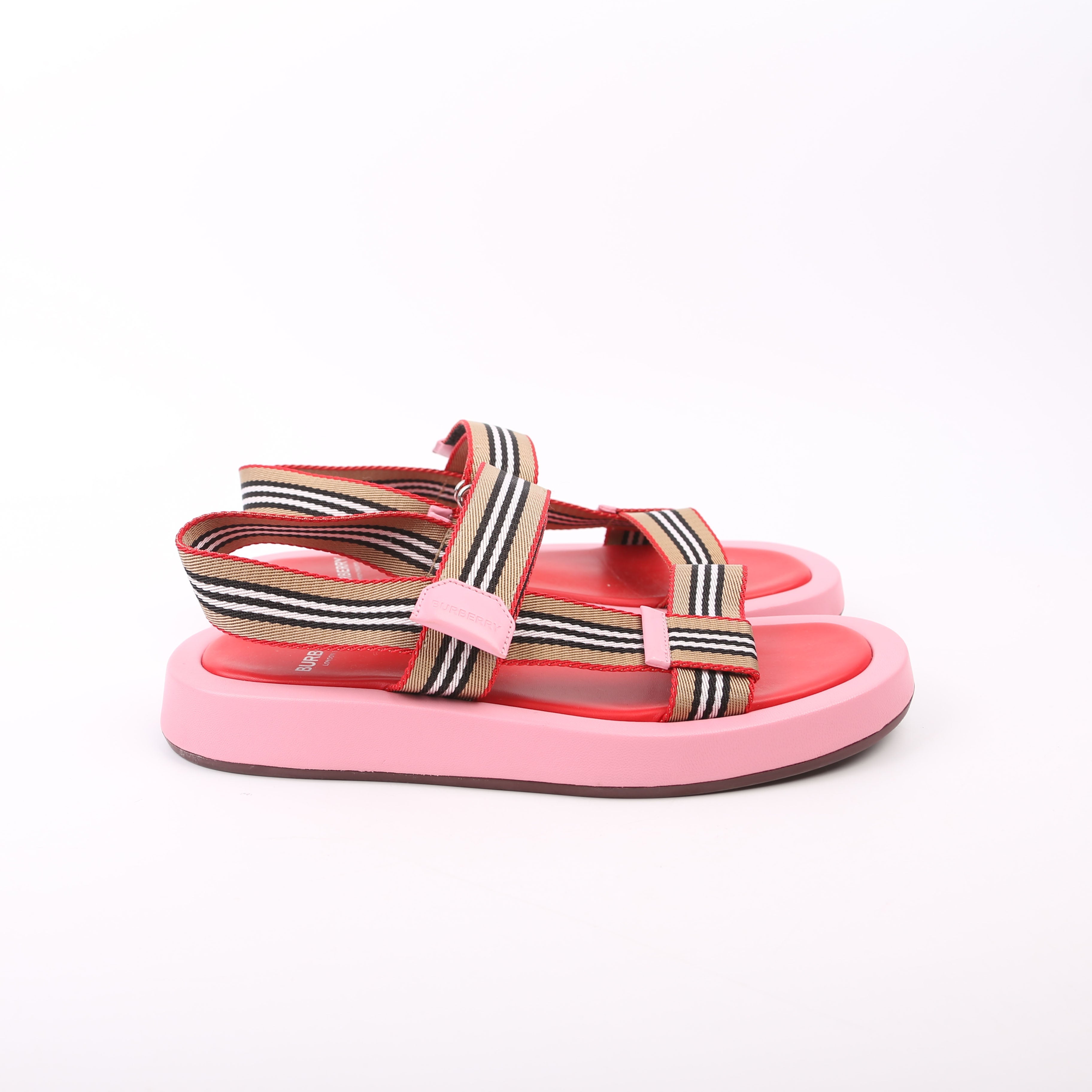 Eve Web Sandals Size 39.5 Pink/Beige