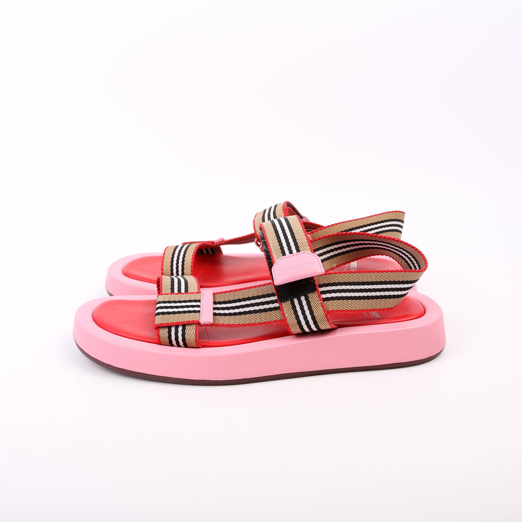 Eve Web Sandals Size 39.5 Pink/Beige