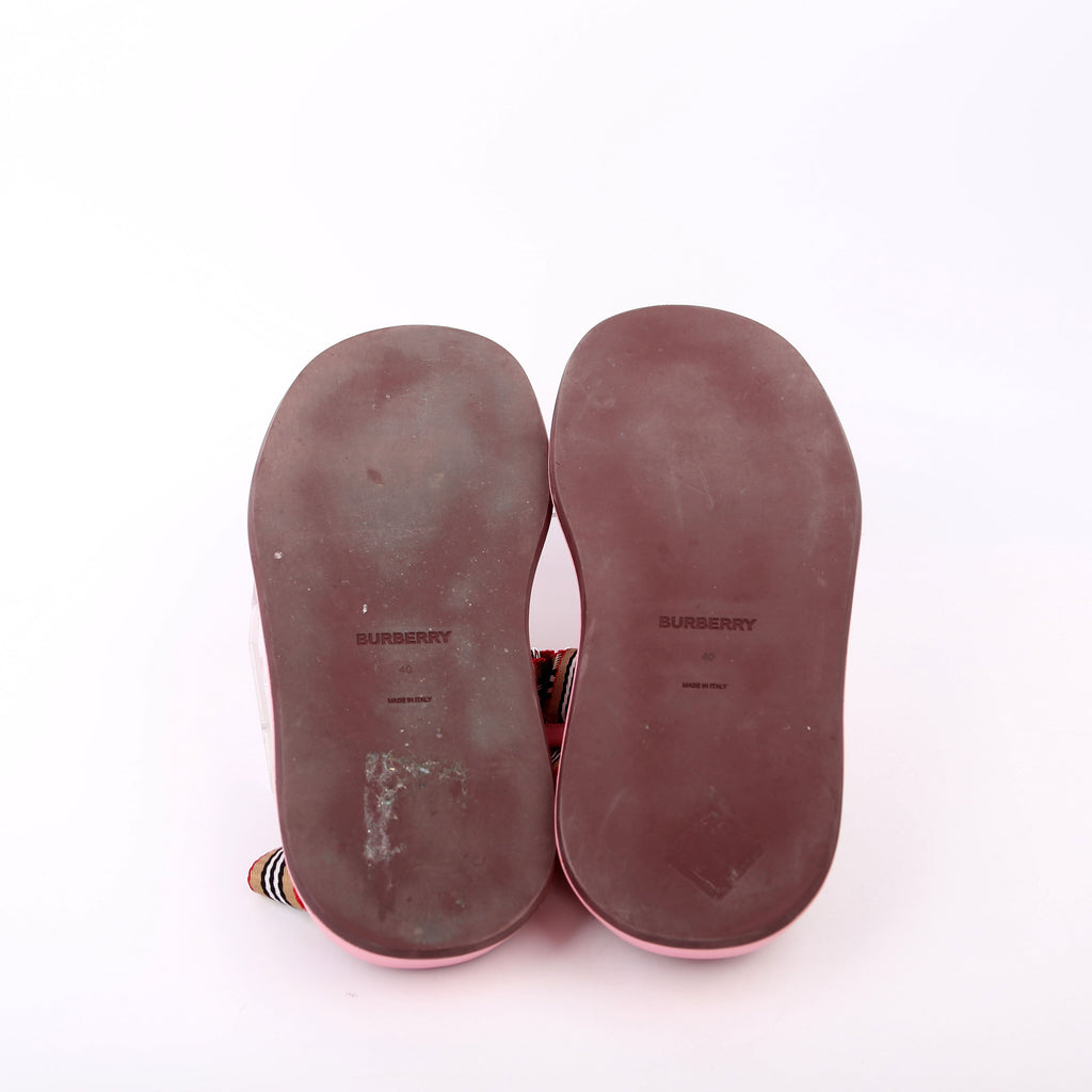 Eve Web Sandals Size 39.5 Pink/Beige