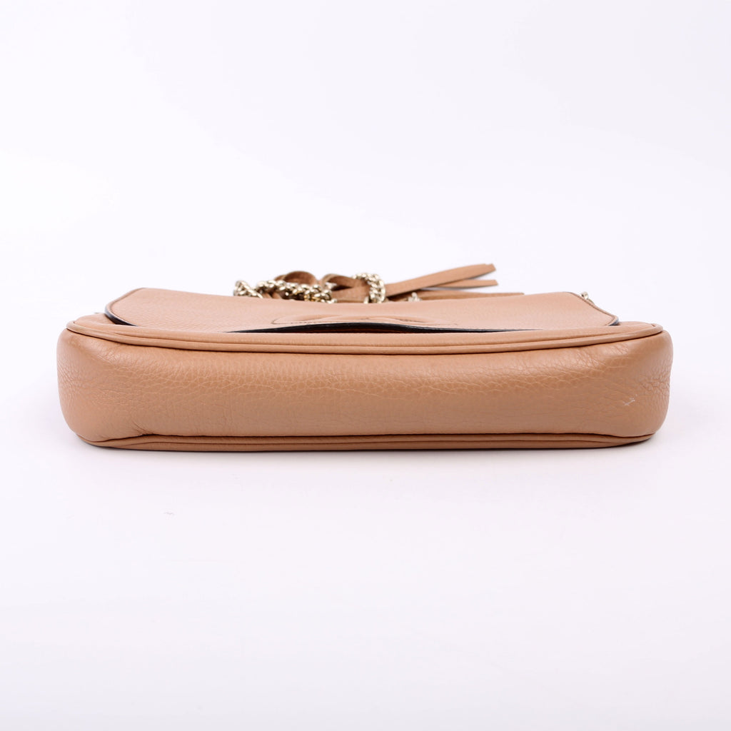 336752 Soho Chain Crossbody Medium Tan