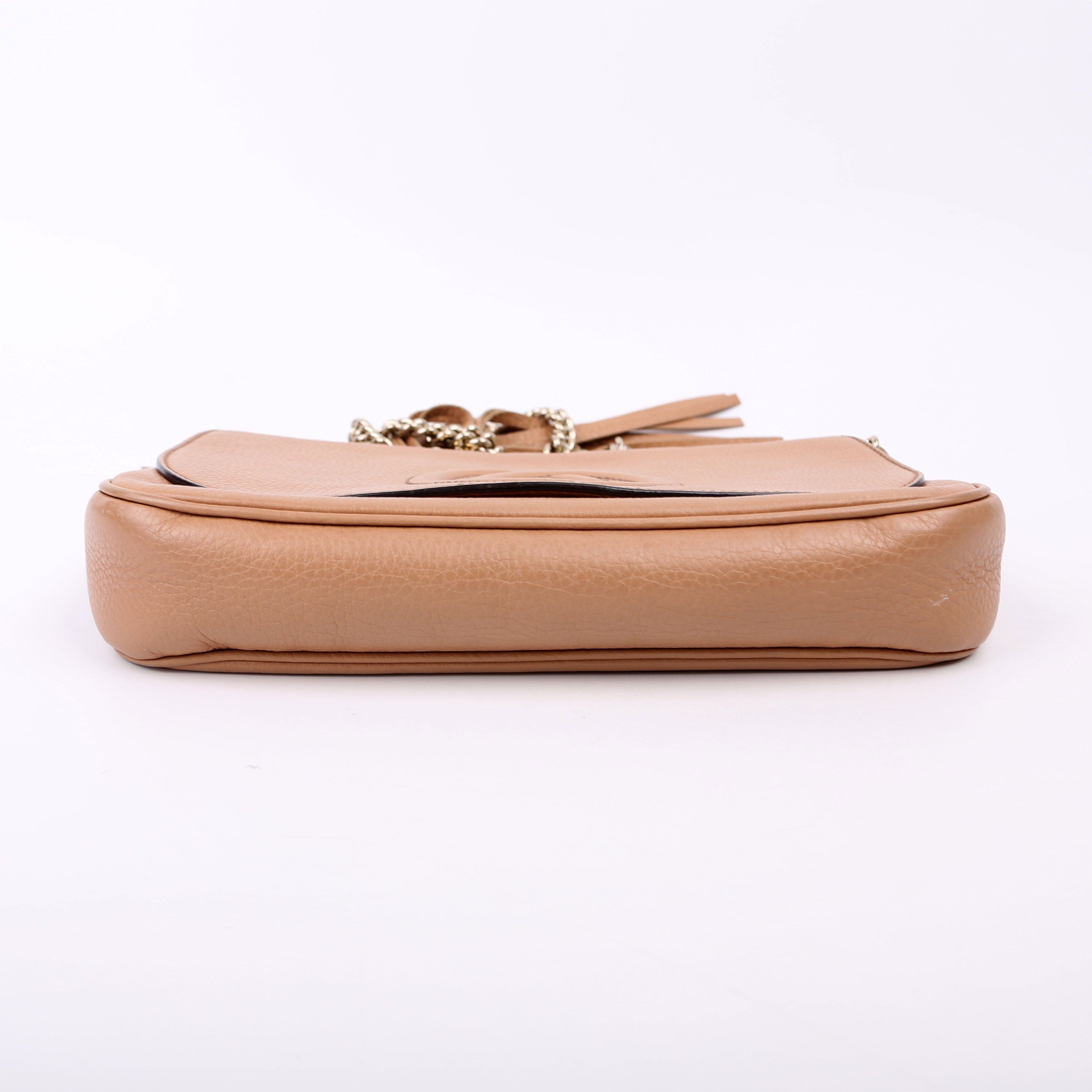 336752 Soho Chain Crossbody Medium Tan