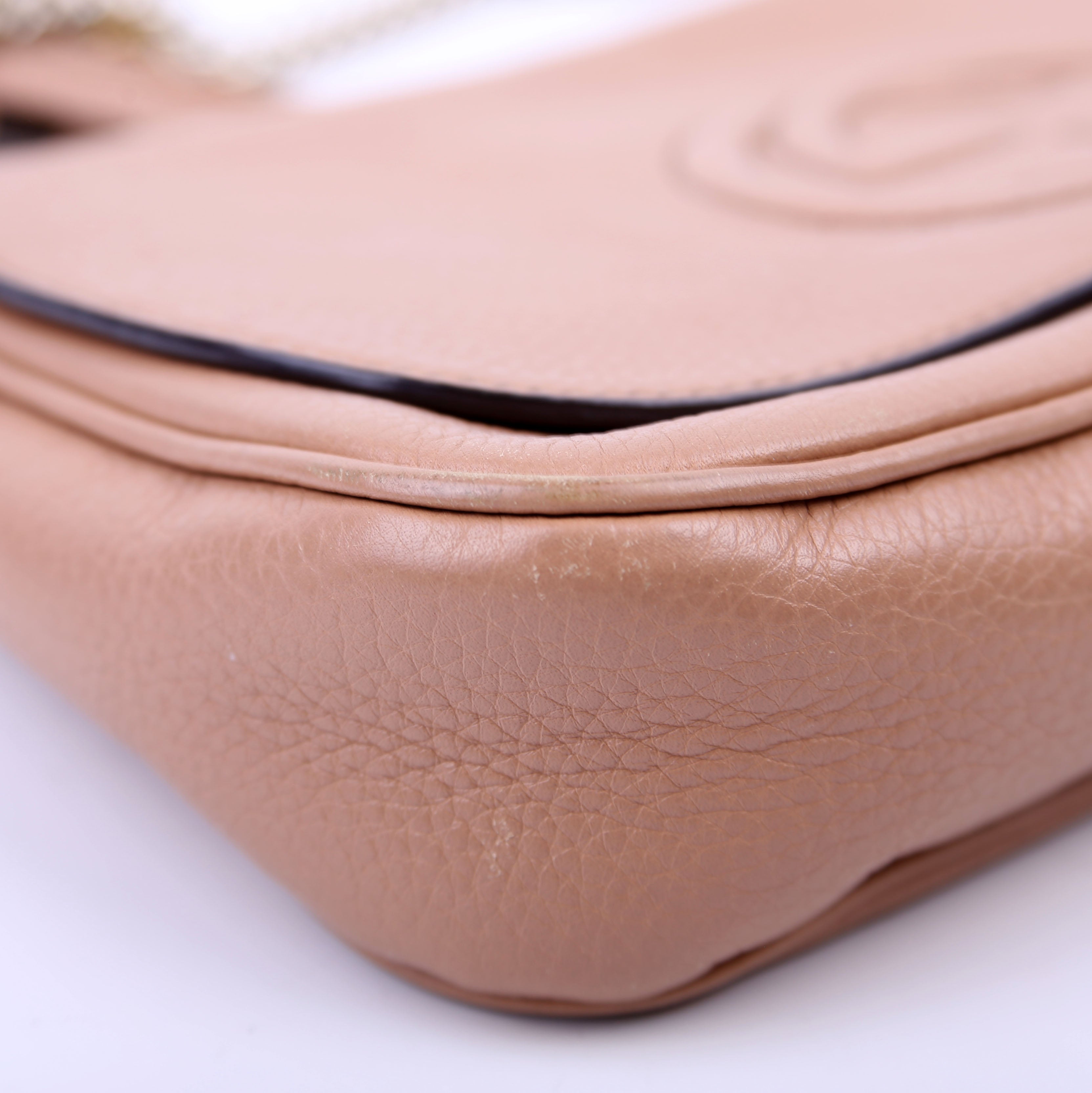 336752 Soho Chain Crossbody Medium Tan