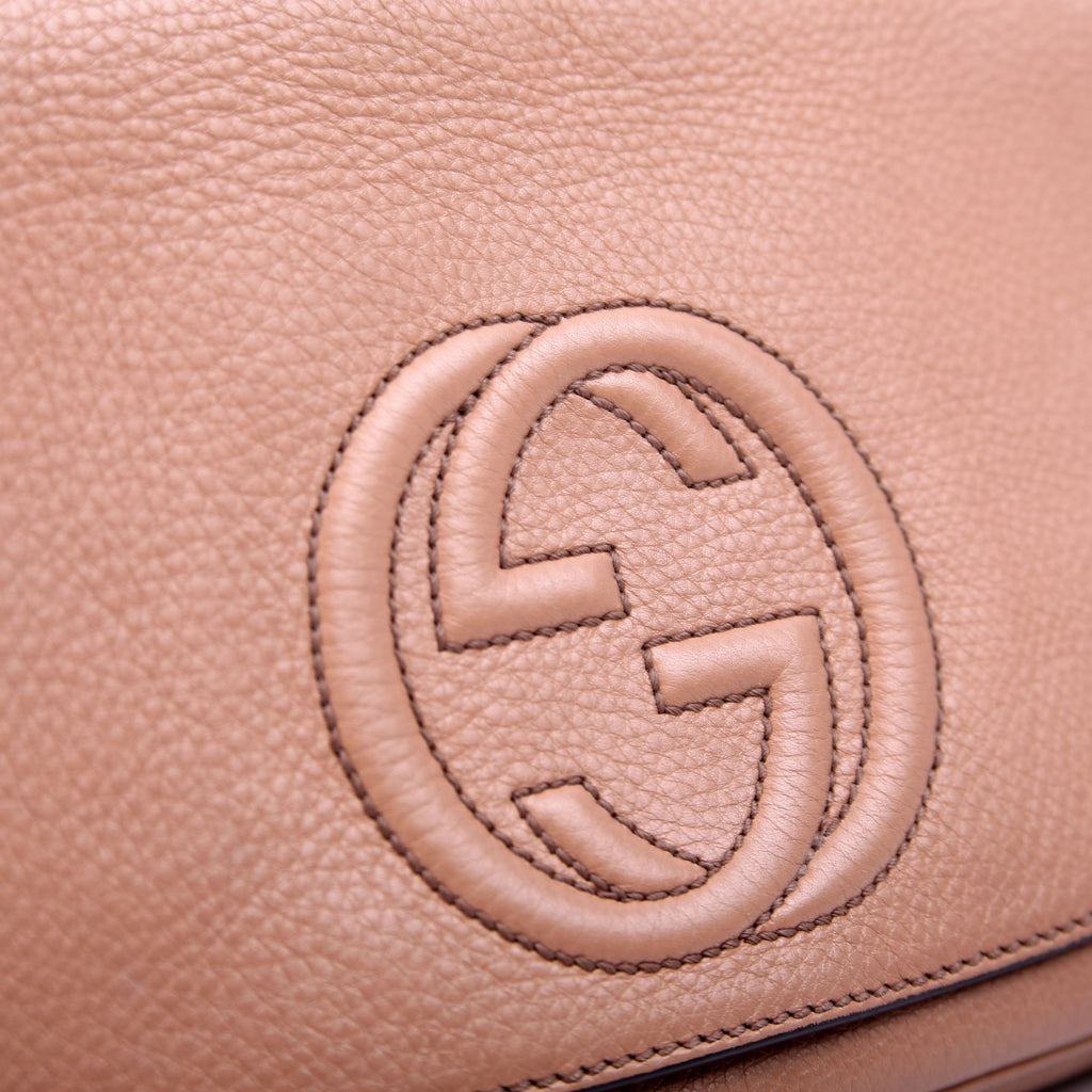 336752 Soho Chain Crossbody Medium Tan