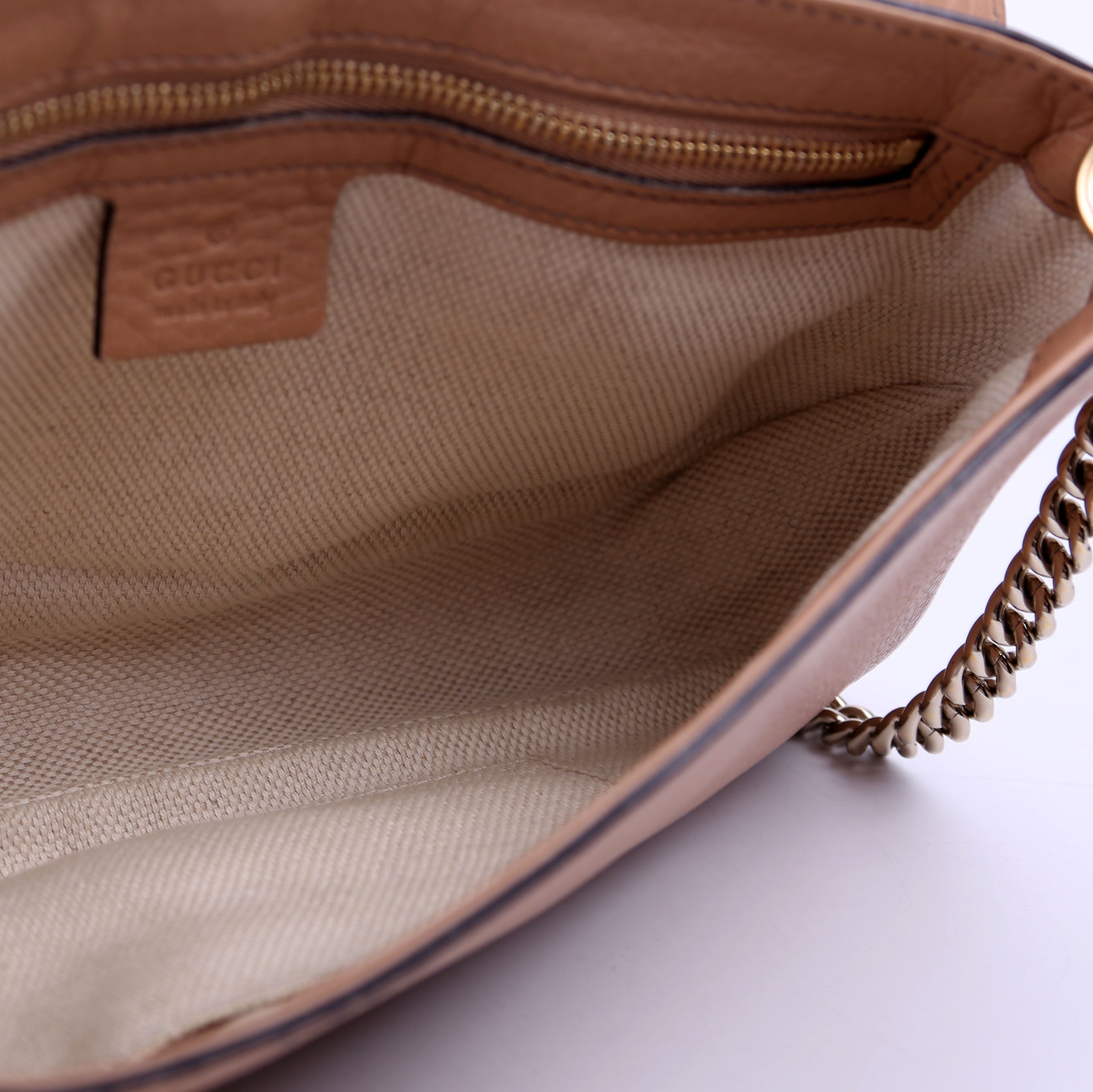 336752 Soho Chain Crossbody Medium Tan