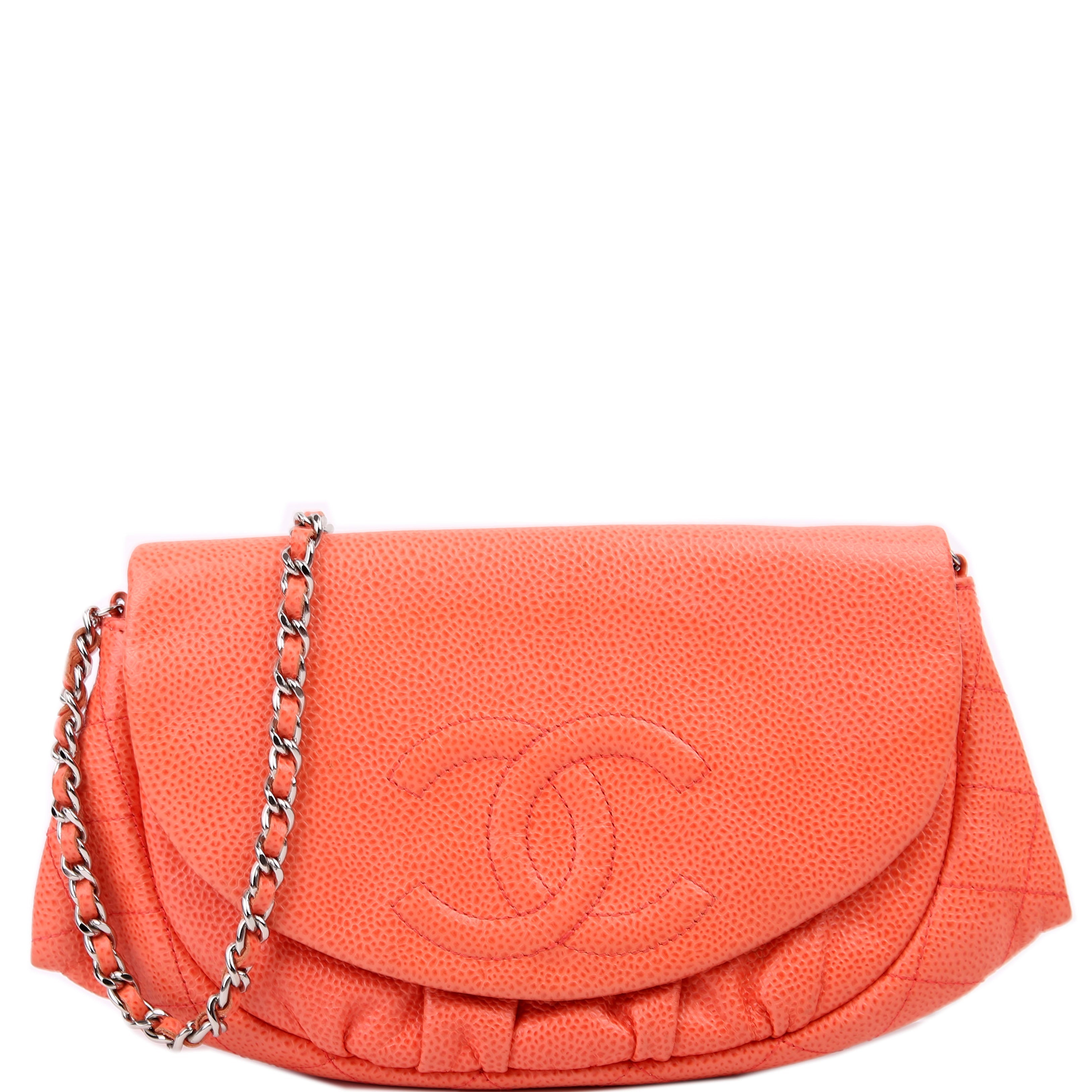 Wallet On Chain Half Moon Caviar Orange