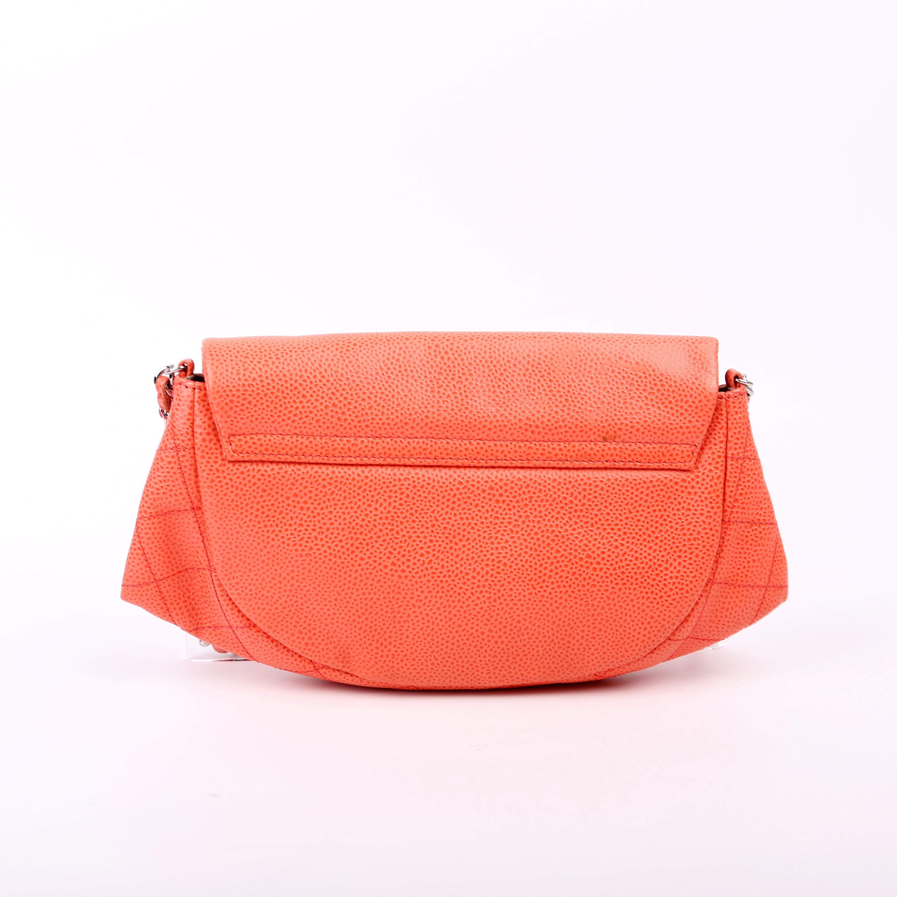 Wallet On Chain Half Moon Caviar Orange