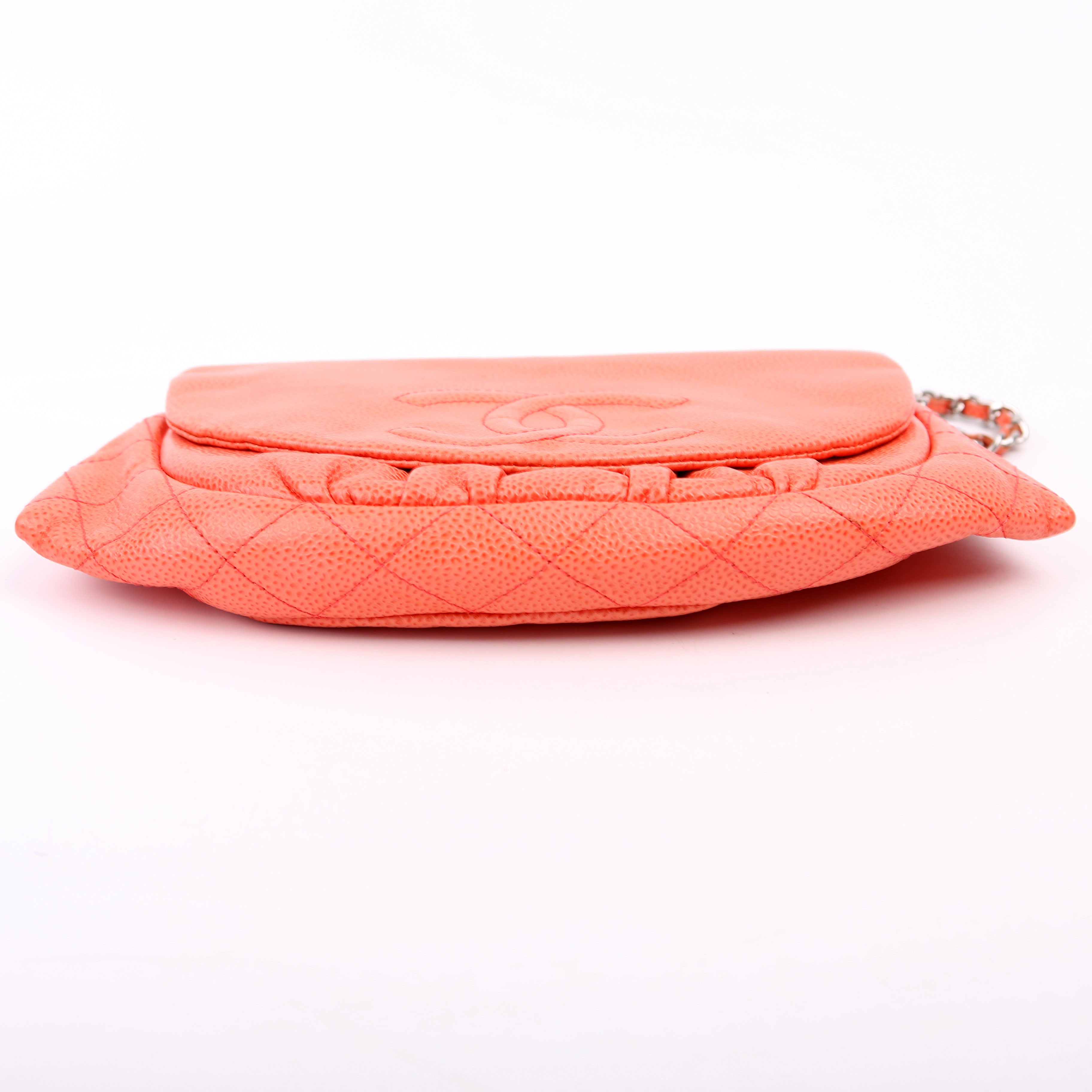 Wallet On Chain Half Moon Caviar Orange