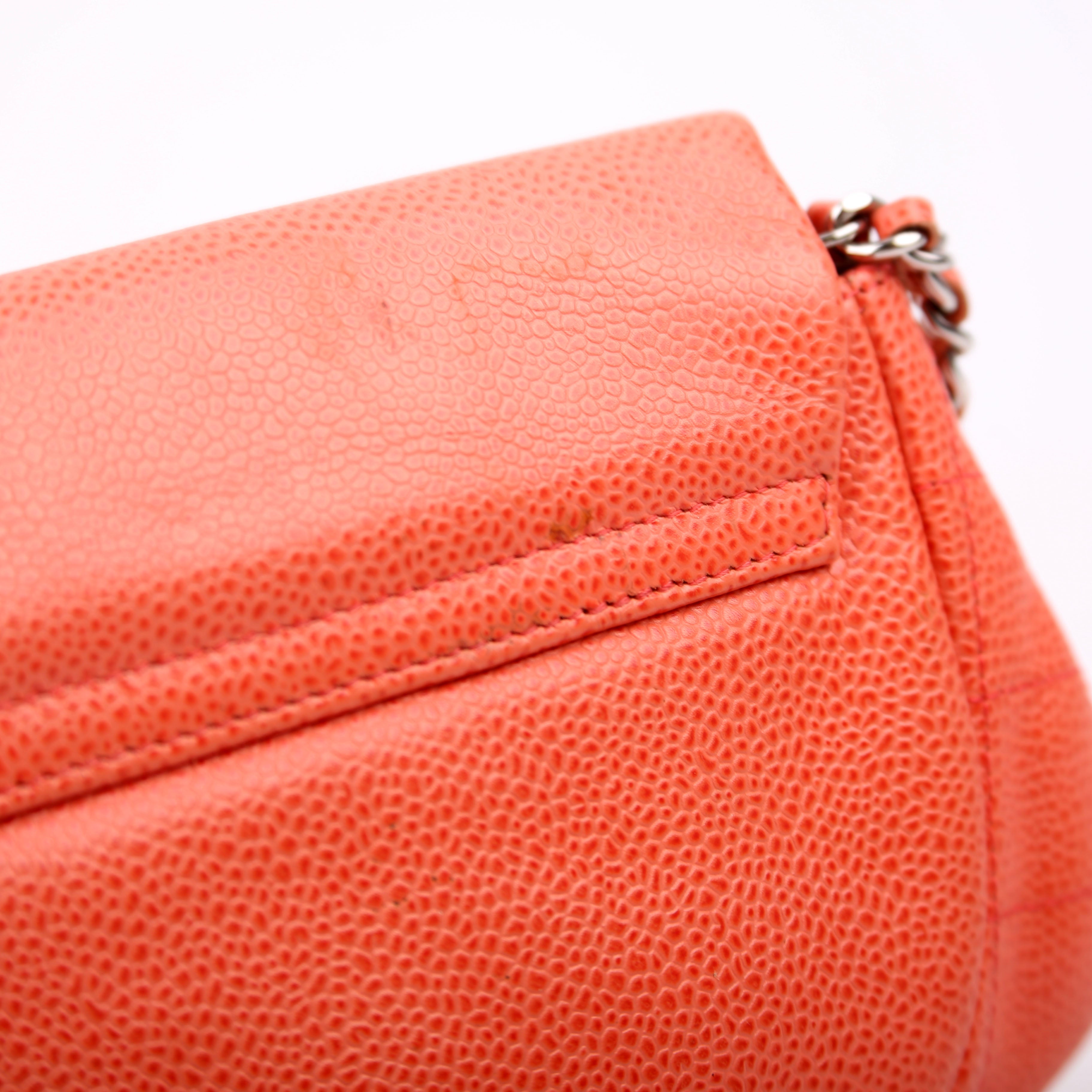 Wallet On Chain Half Moon Caviar Orange